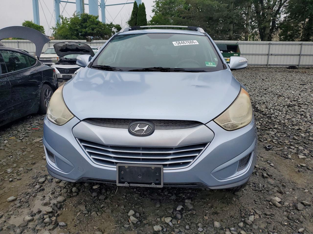 2012 Hyundai Tucson Gls Blue vin: KM8JUCAC9CU417063