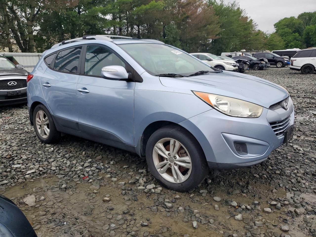2012 Hyundai Tucson Gls Blue vin: KM8JUCAC9CU417063