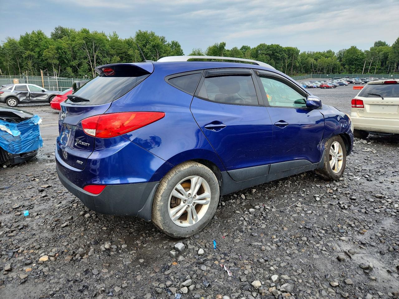 2012 Hyundai Tucson Gls Синий vin: KM8JUCAC9CU451570