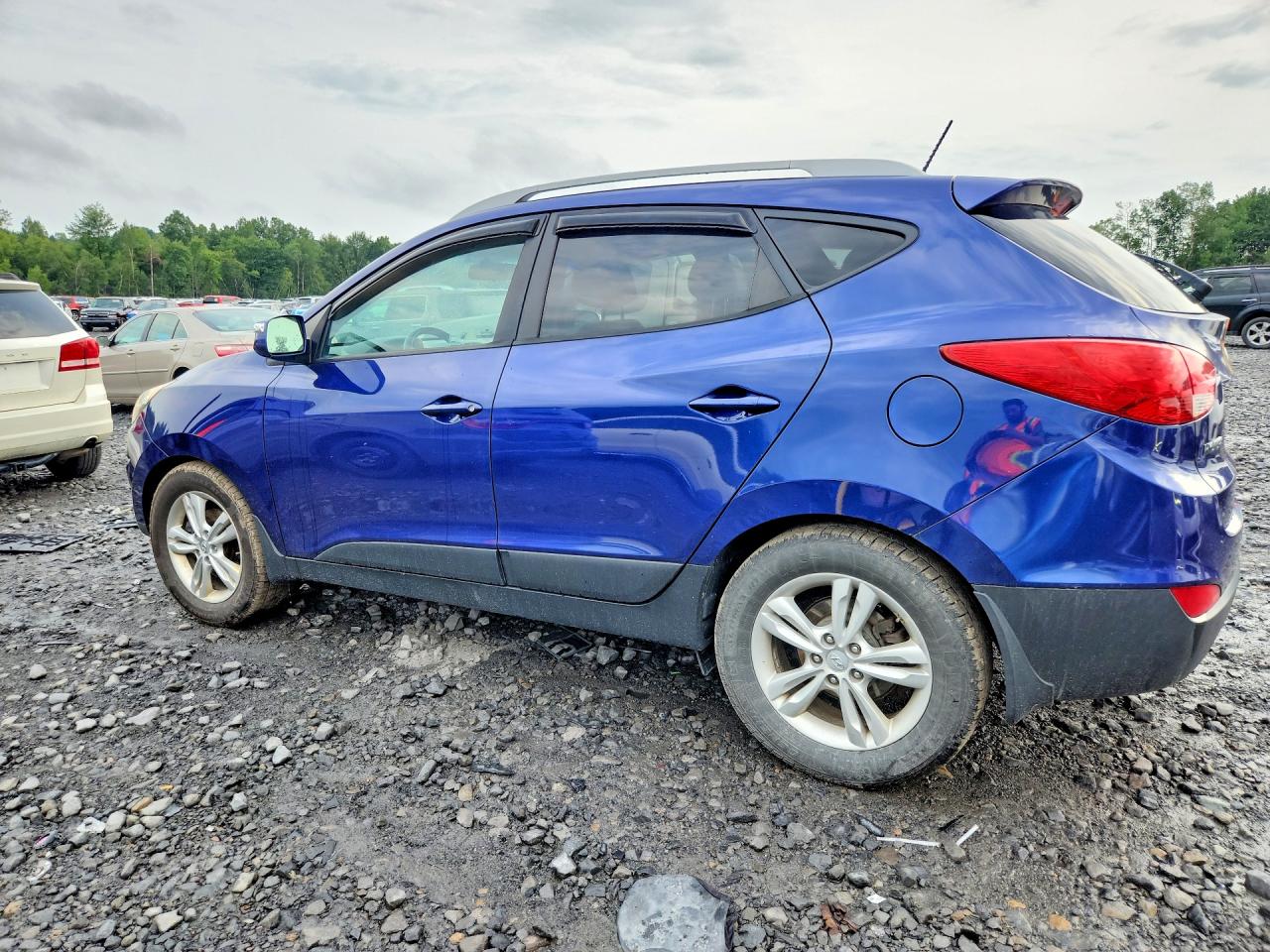 2012 Hyundai Tucson Gls Синий vin: KM8JUCAC9CU451570