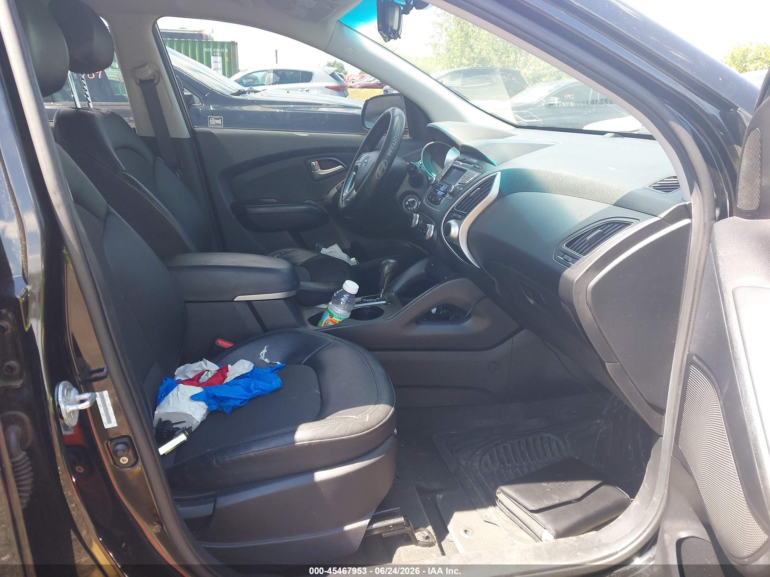 2012 Hyundai Tucson Gls Black vin: KM8JUCAC9CU452203