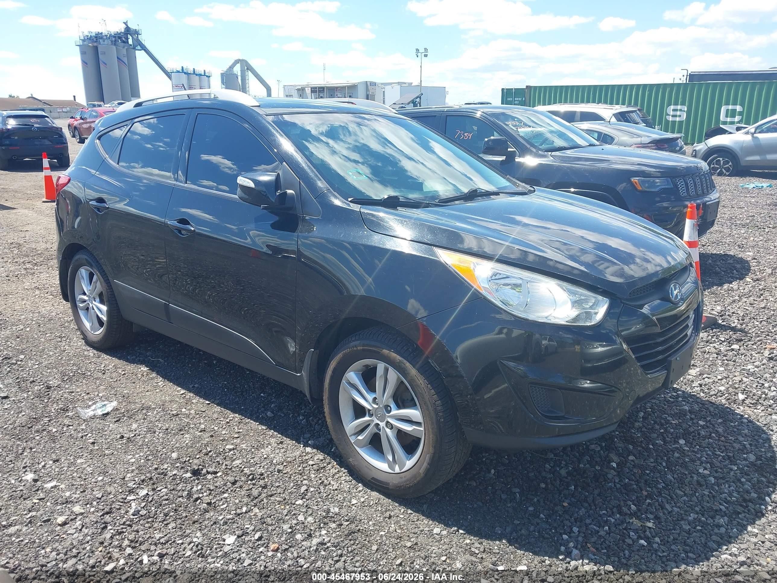 2012 Hyundai Tucson Gls Black vin: KM8JUCAC9CU452203