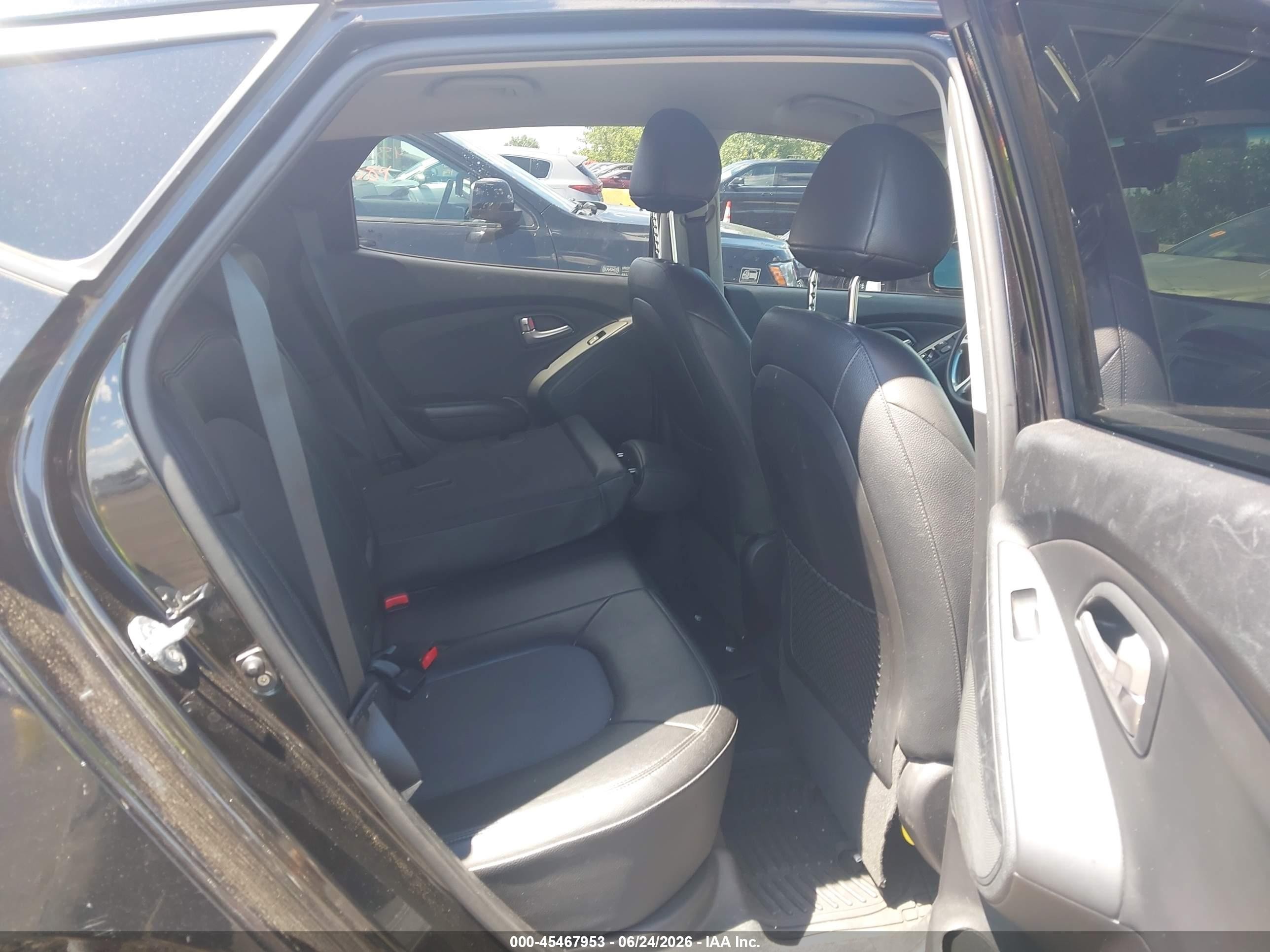 2012 Hyundai Tucson Gls Black vin: KM8JUCAC9CU452203