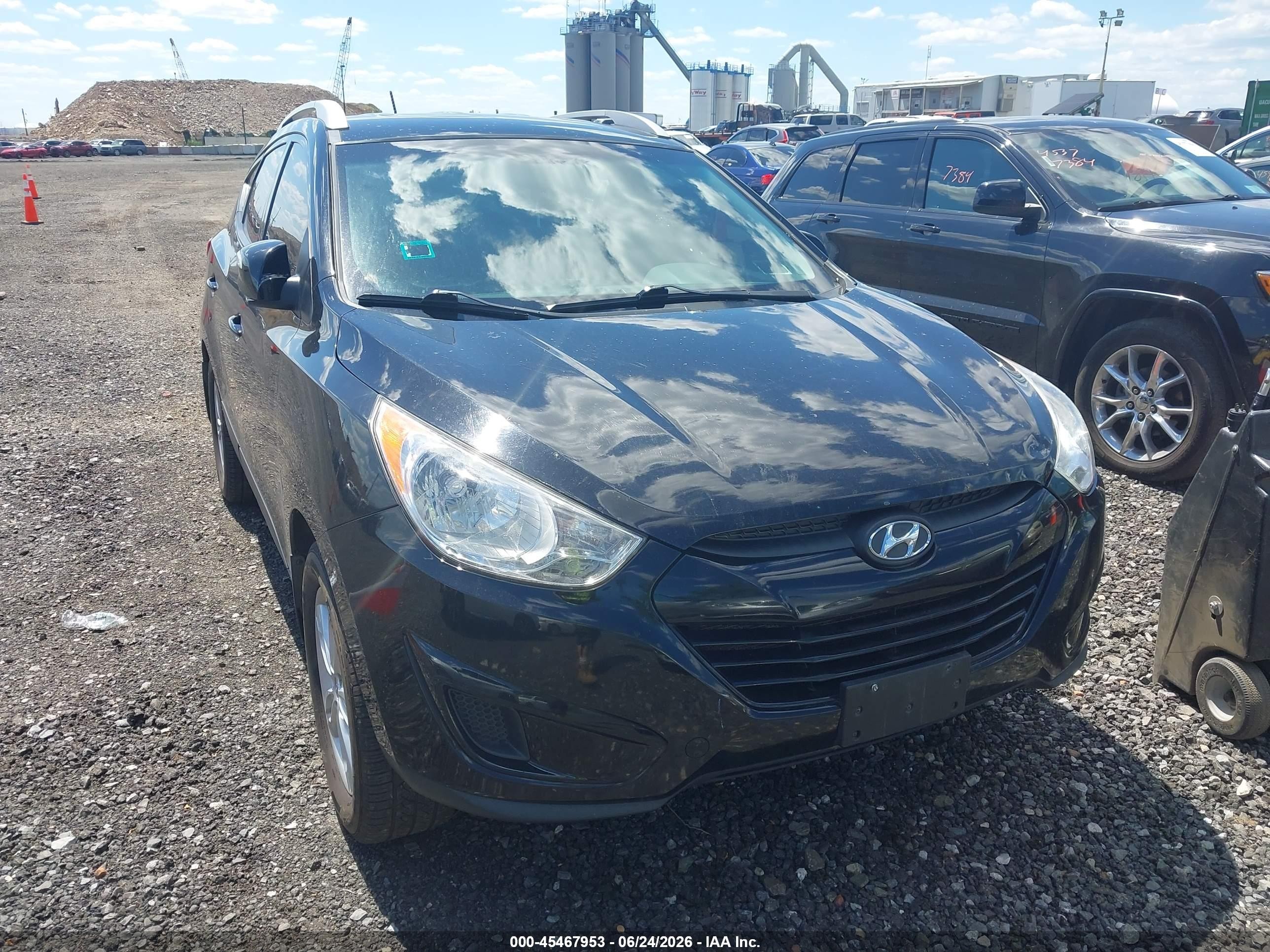 2012 Hyundai Tucson Gls Black vin: KM8JUCAC9CU452203