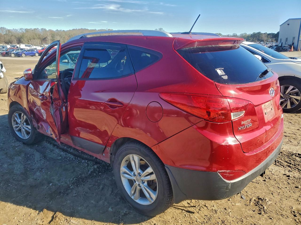 2013 Hyundai Tucson Gls Red vin: KM8JUCAC9DU584282