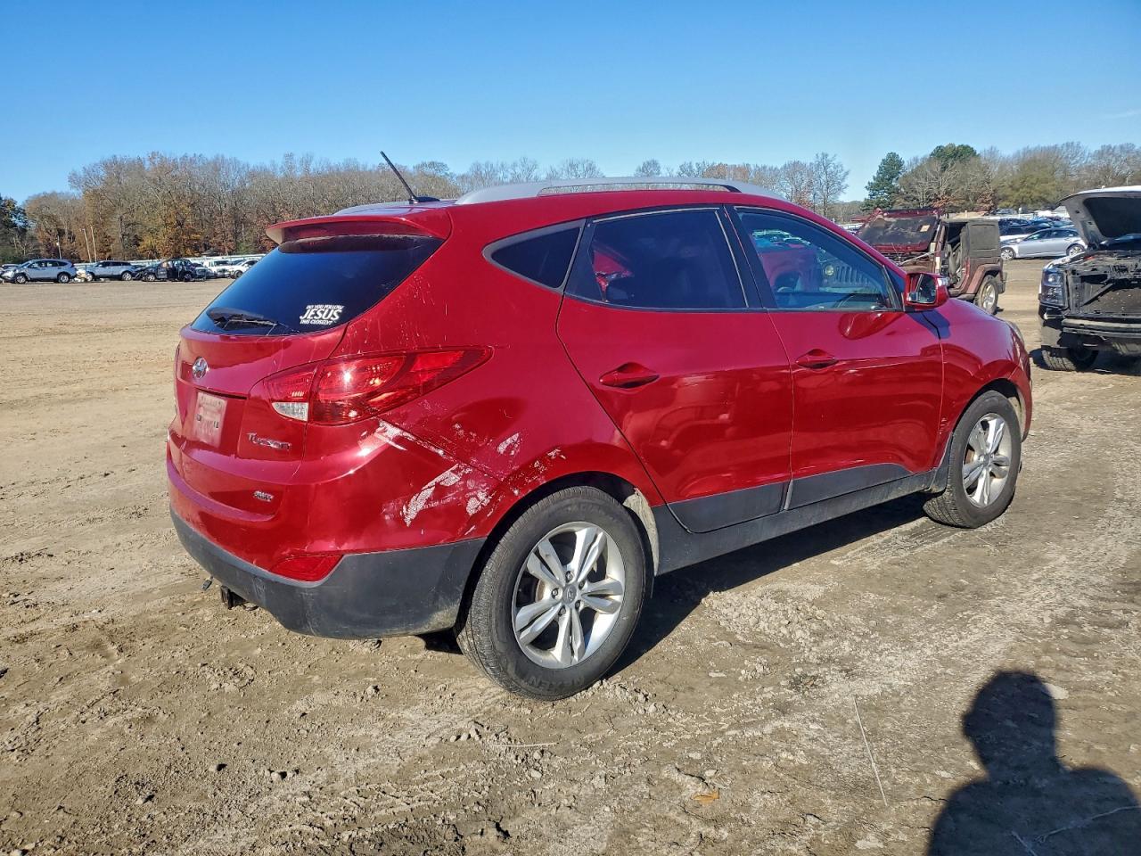 2013 Hyundai Tucson Gls Red vin: KM8JUCAC9DU584282