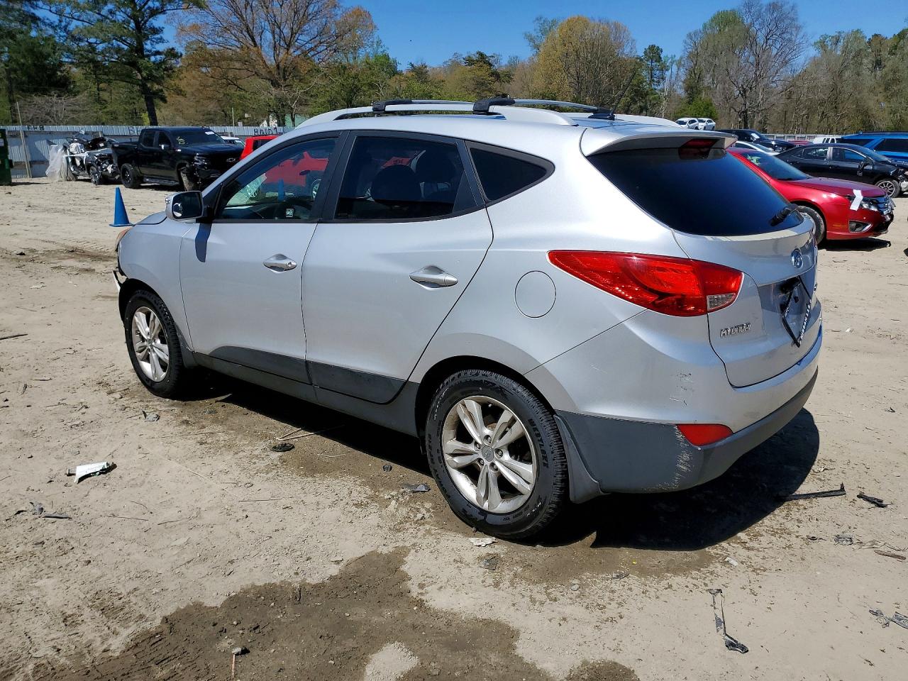 2013 Hyundai Tucson Gls Silver vin: KM8JUCAC9DU593791