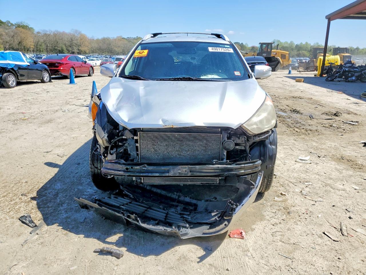 2013 Hyundai Tucson Gls Silver vin: KM8JUCAC9DU593791