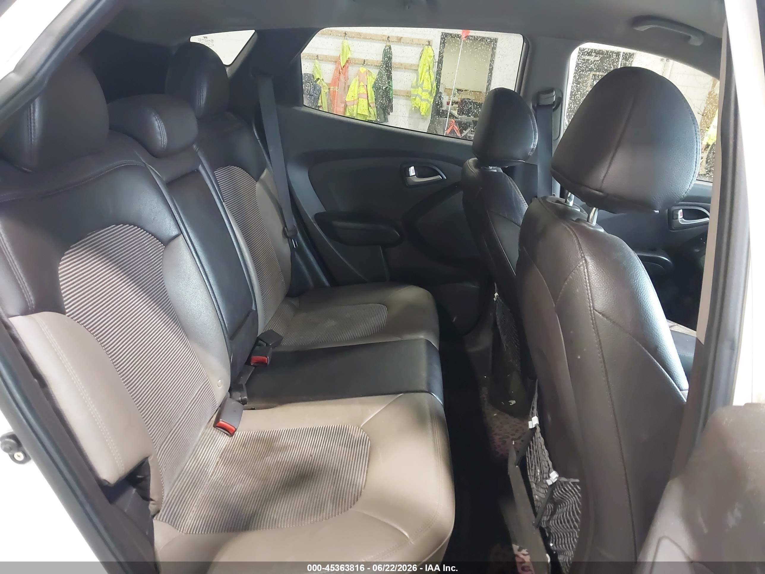 2013 Hyundai Tucson Gls White vin: KM8JUCAC9DU696788