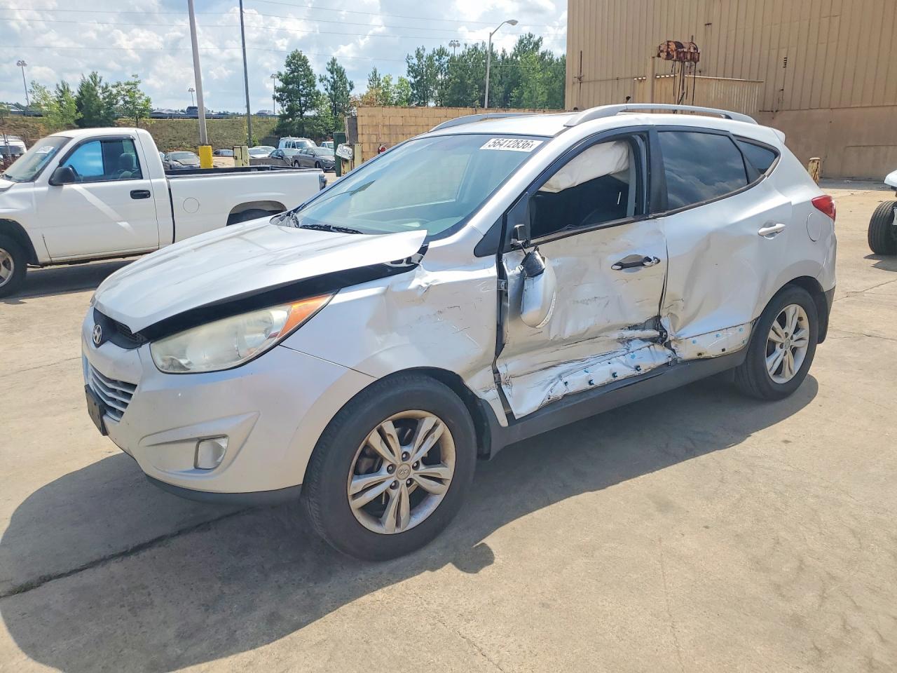 2013 Hyundai Tucson Gls Silver vin: KM8JUCAC9DU752650