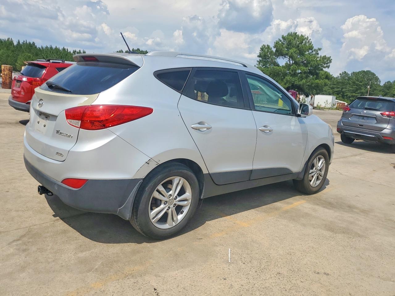2013 Hyundai Tucson Gls Silver vin: KM8JUCAC9DU752650