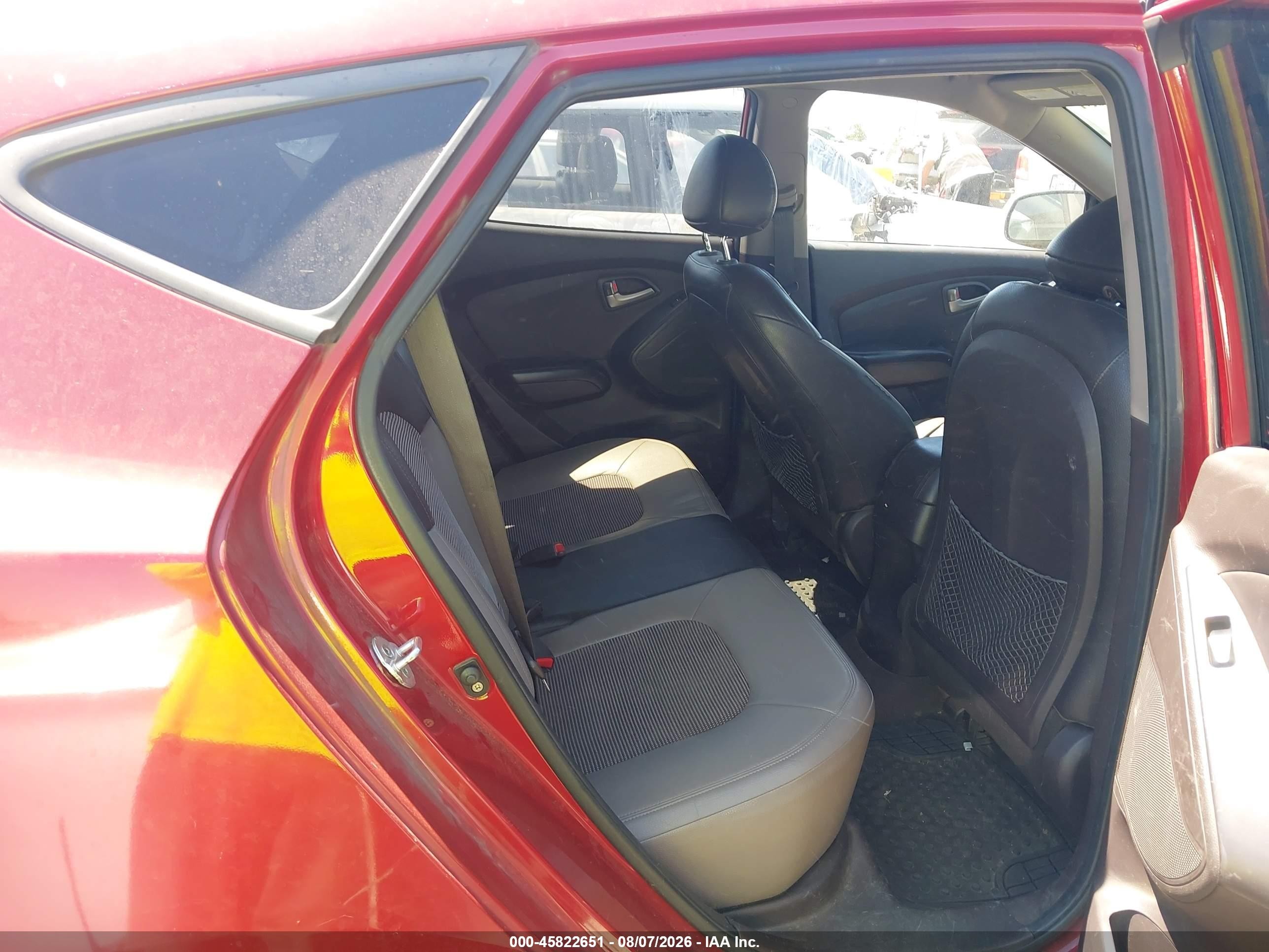 2010 Hyundai Tucson Gls Red vin: KM8JUCACXAU099256