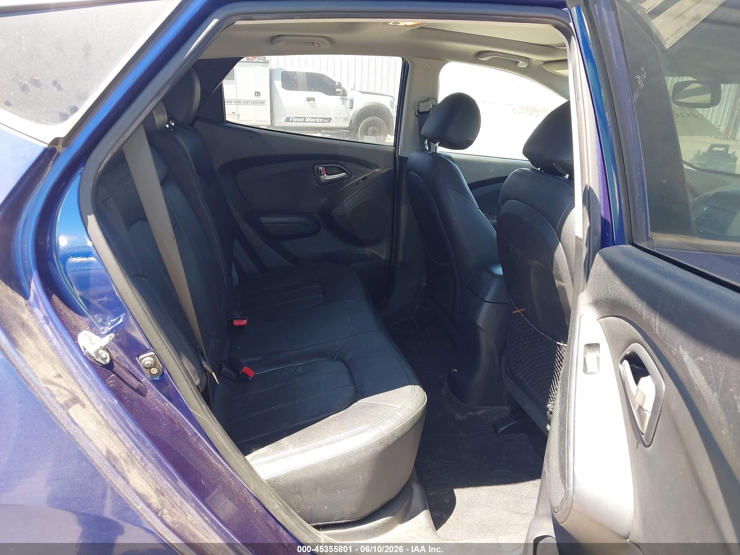 2011 Hyundai Tucson Limited Blue vin: KM8JUCACXBU141426
