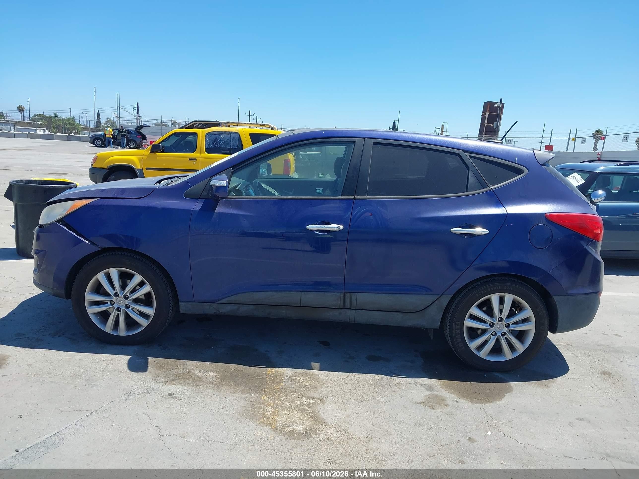 2011 Hyundai Tucson Limited Blue vin: KM8JUCACXBU141426