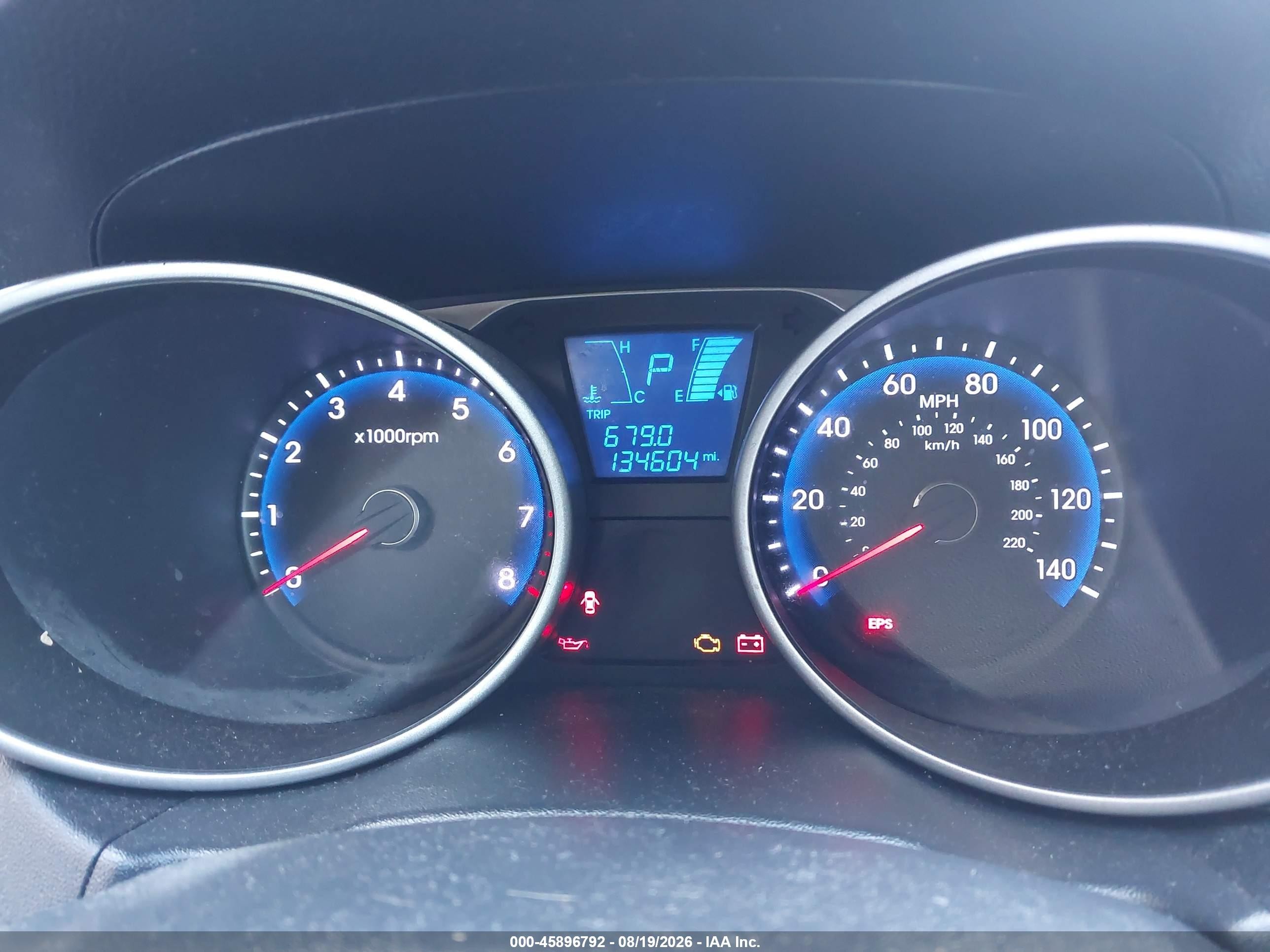 2012 Hyundai Tucson Gls Silver vin: KM8JUCACXCU416892