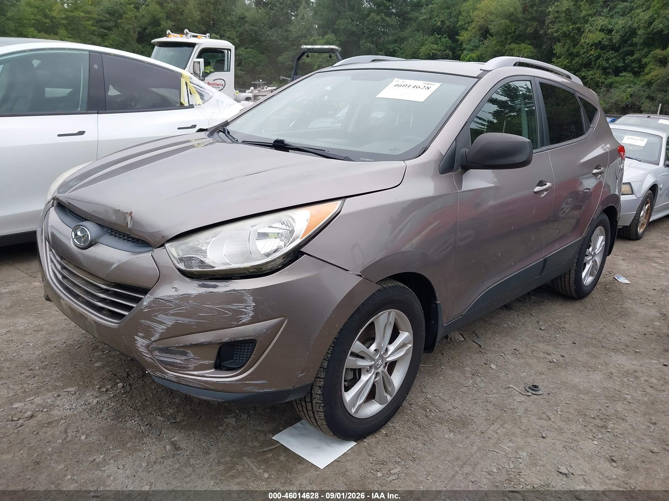 2012 Hyundai Tucson Gls Gray vin: KM8JUCACXCU418870