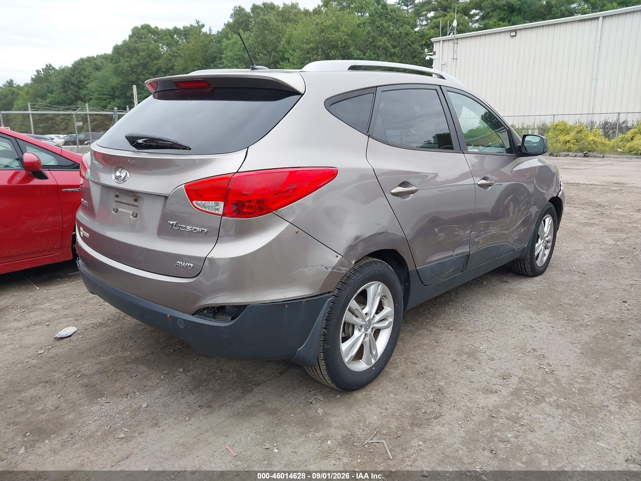 2012 Hyundai Tucson Gls Gray vin: KM8JUCACXCU418870