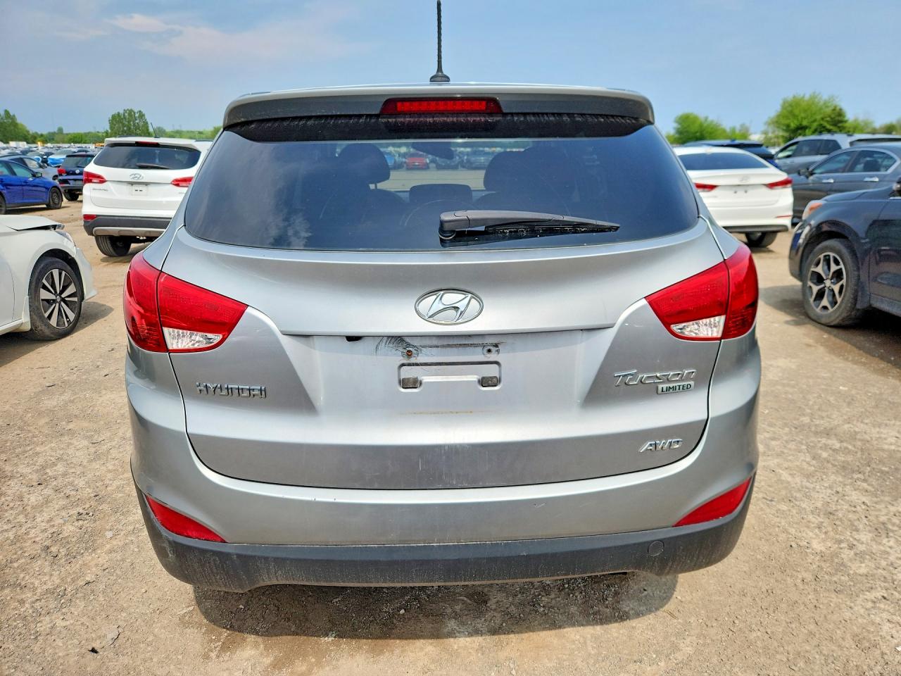 2012 Hyundai Tucson Gls Silver vin: KM8JUCACXCU423955