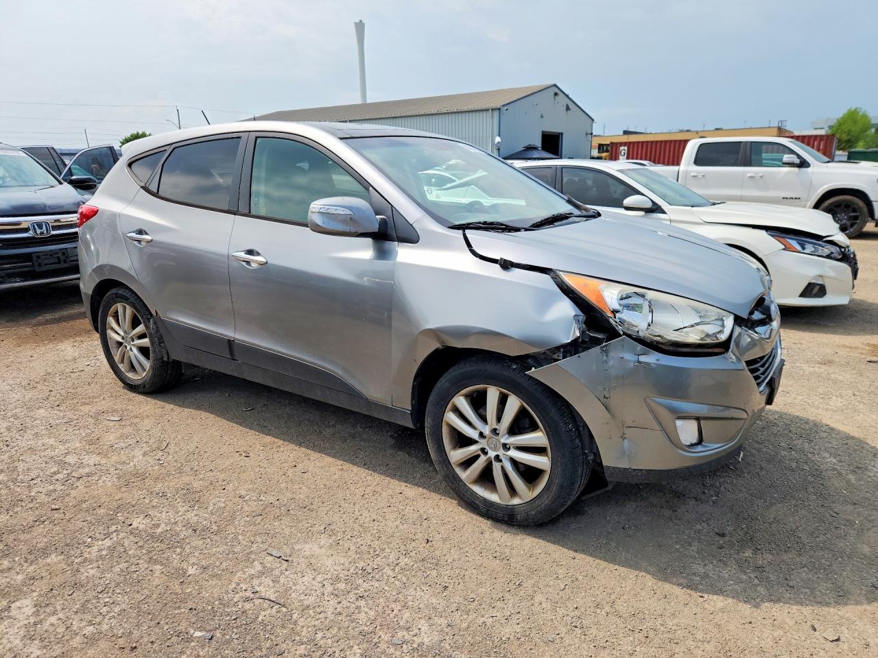 2012 Hyundai Tucson Gls Silver vin: KM8JUCACXCU423955