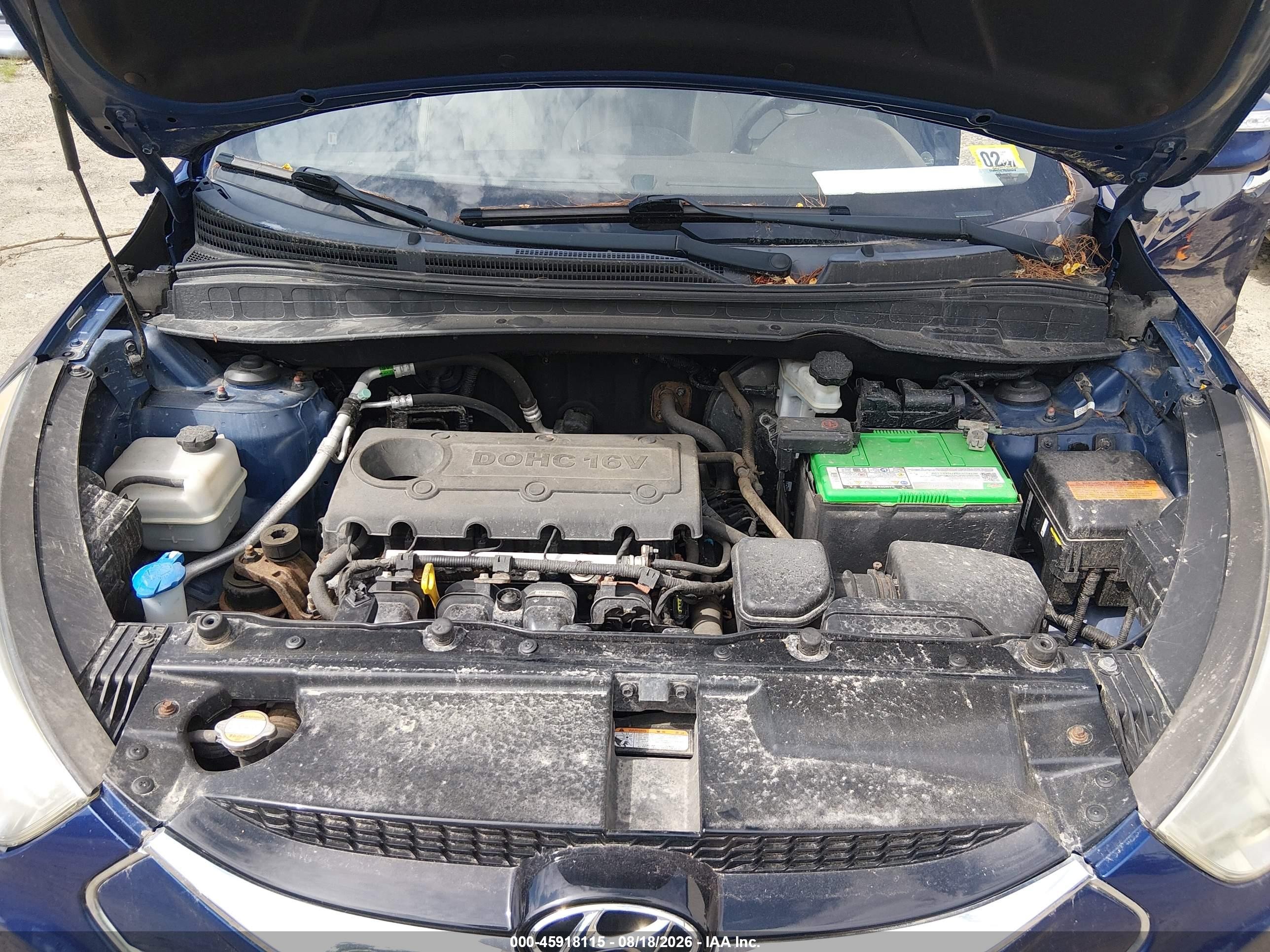 2012 Hyundai Tucson Limited Blue vin: KM8JUCACXCU436897