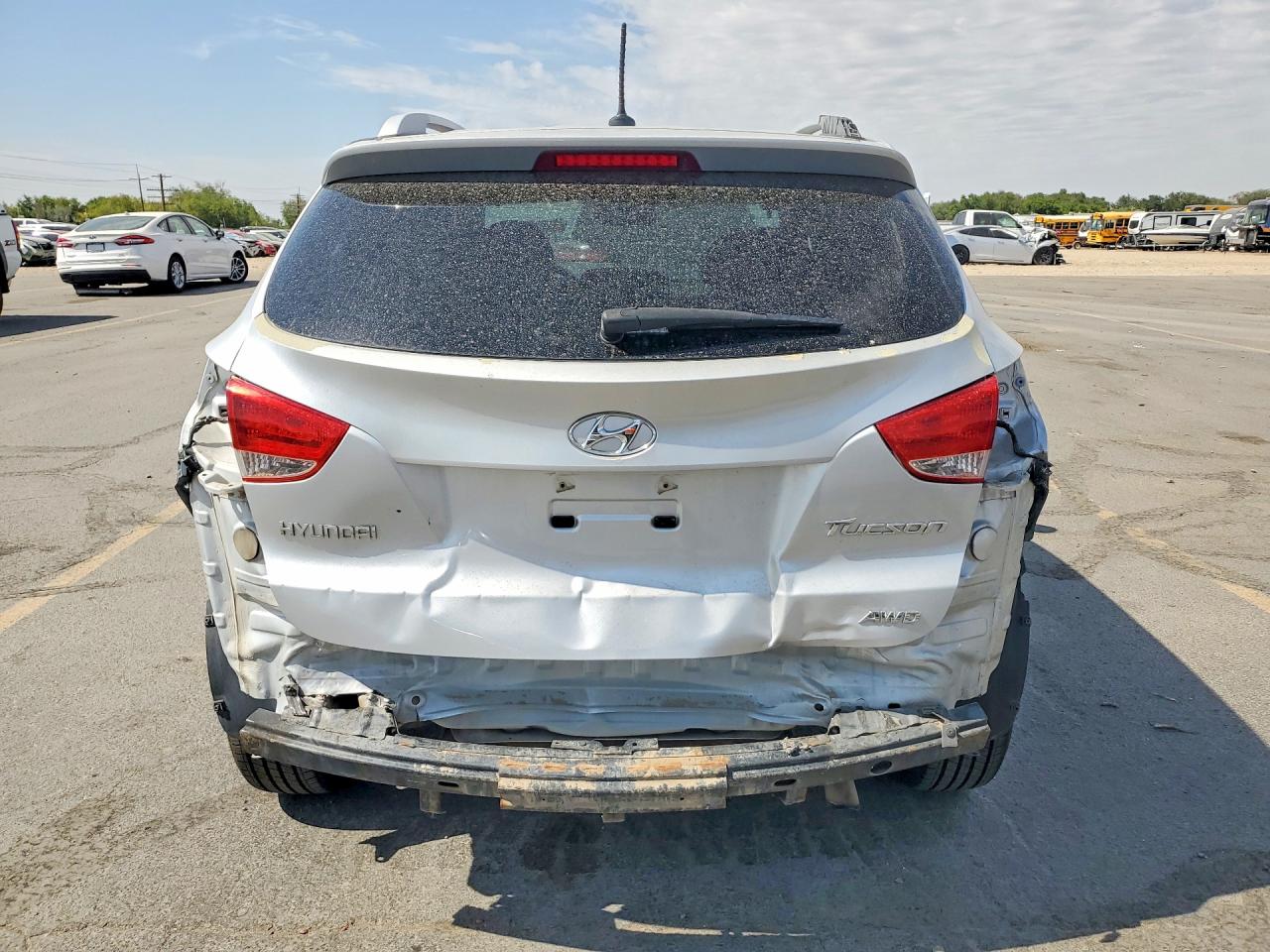 2013 Hyundai Tucson Gls Silver vin: KM8JUCACXDU555566