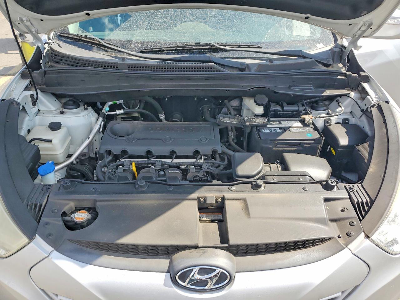 2013 Hyundai Tucson Gls Silver vin: KM8JUCACXDU555566