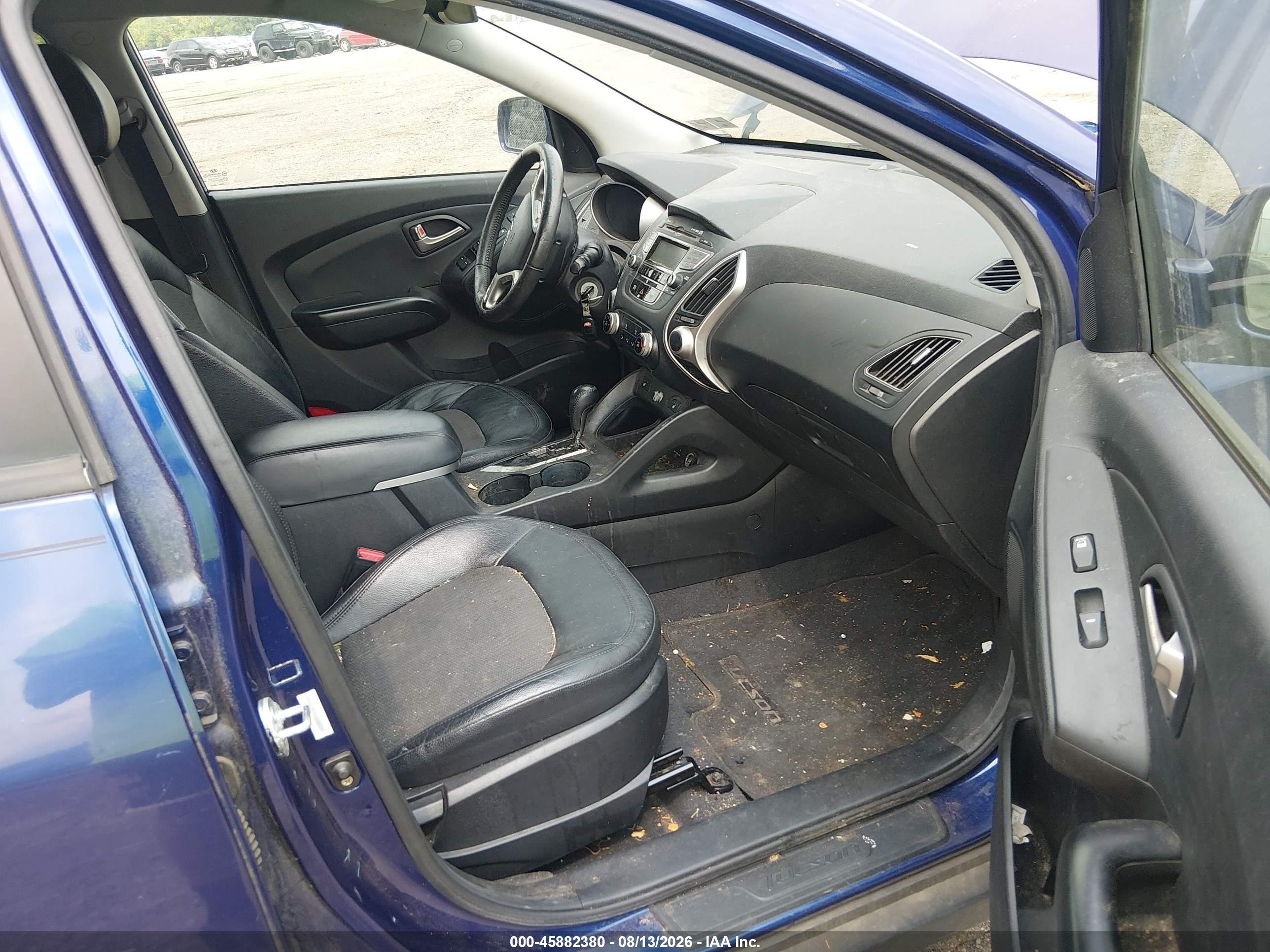 2013 Hyundai Tucson Gls Синий vin: KM8JUCACXDU556720
