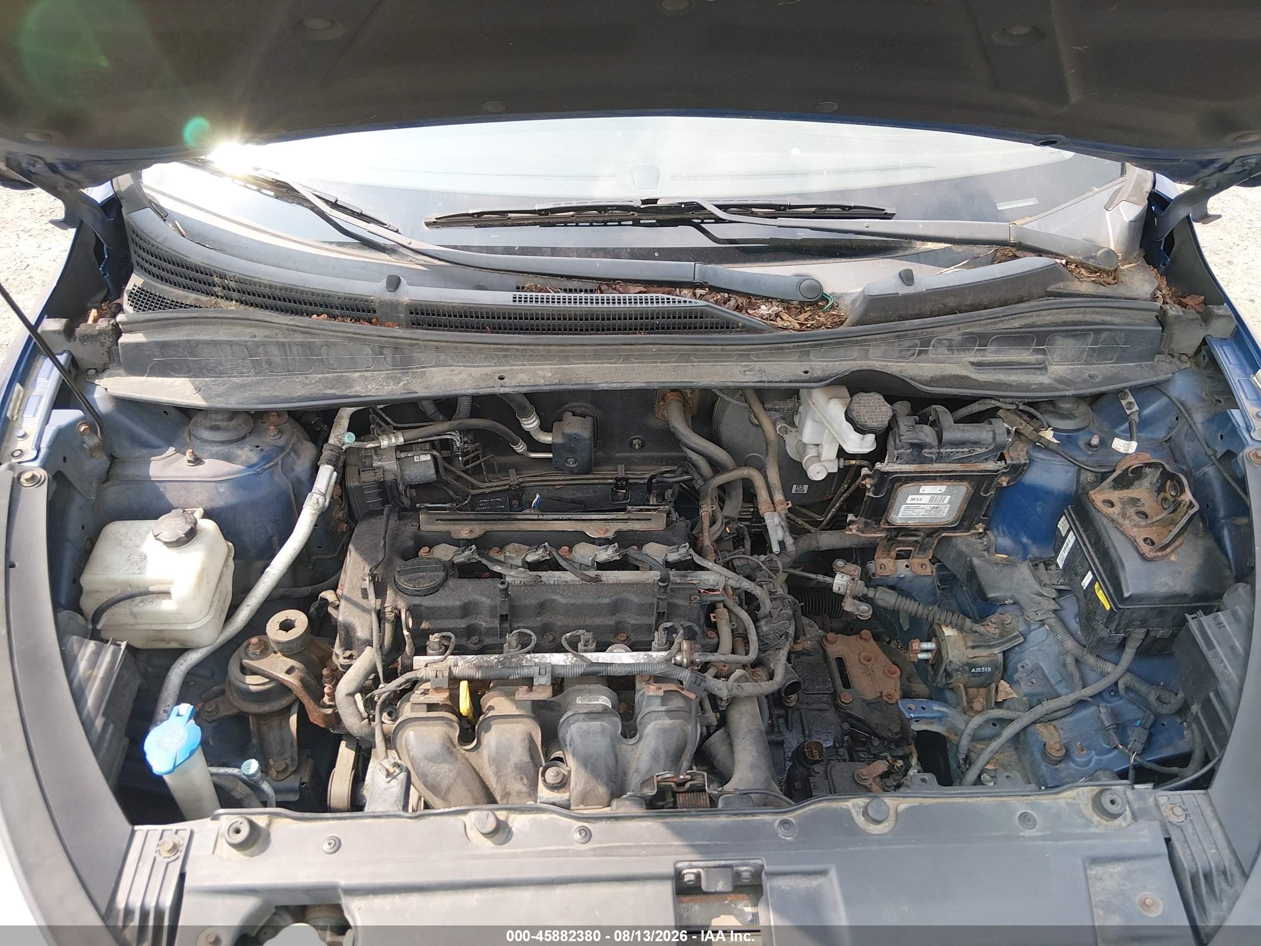 2013 Hyundai Tucson Gls Синий vin: KM8JUCACXDU556720