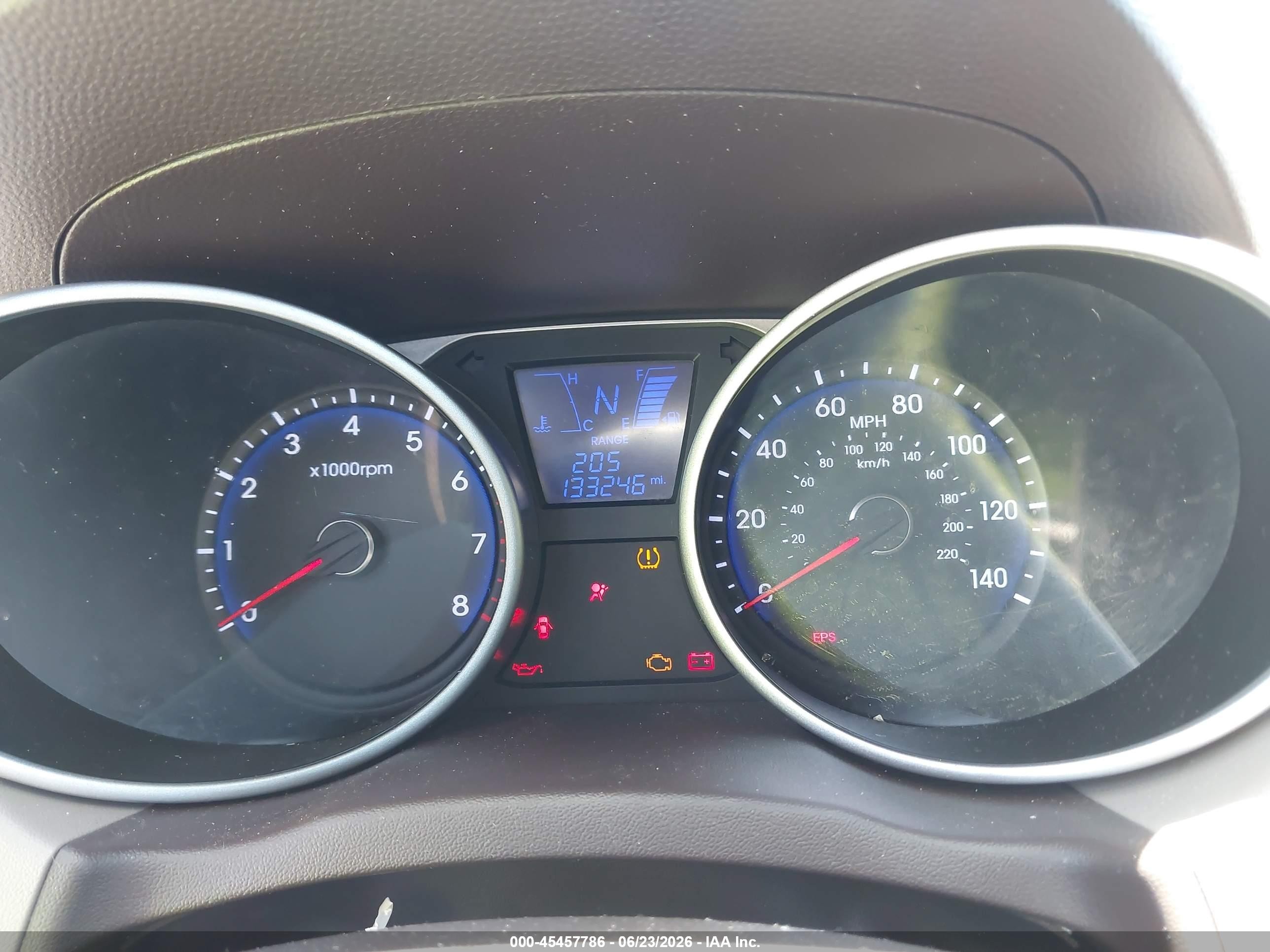 2013 Hyundai Tucson Limited Красный vin: KM8JUCACXDU611389
