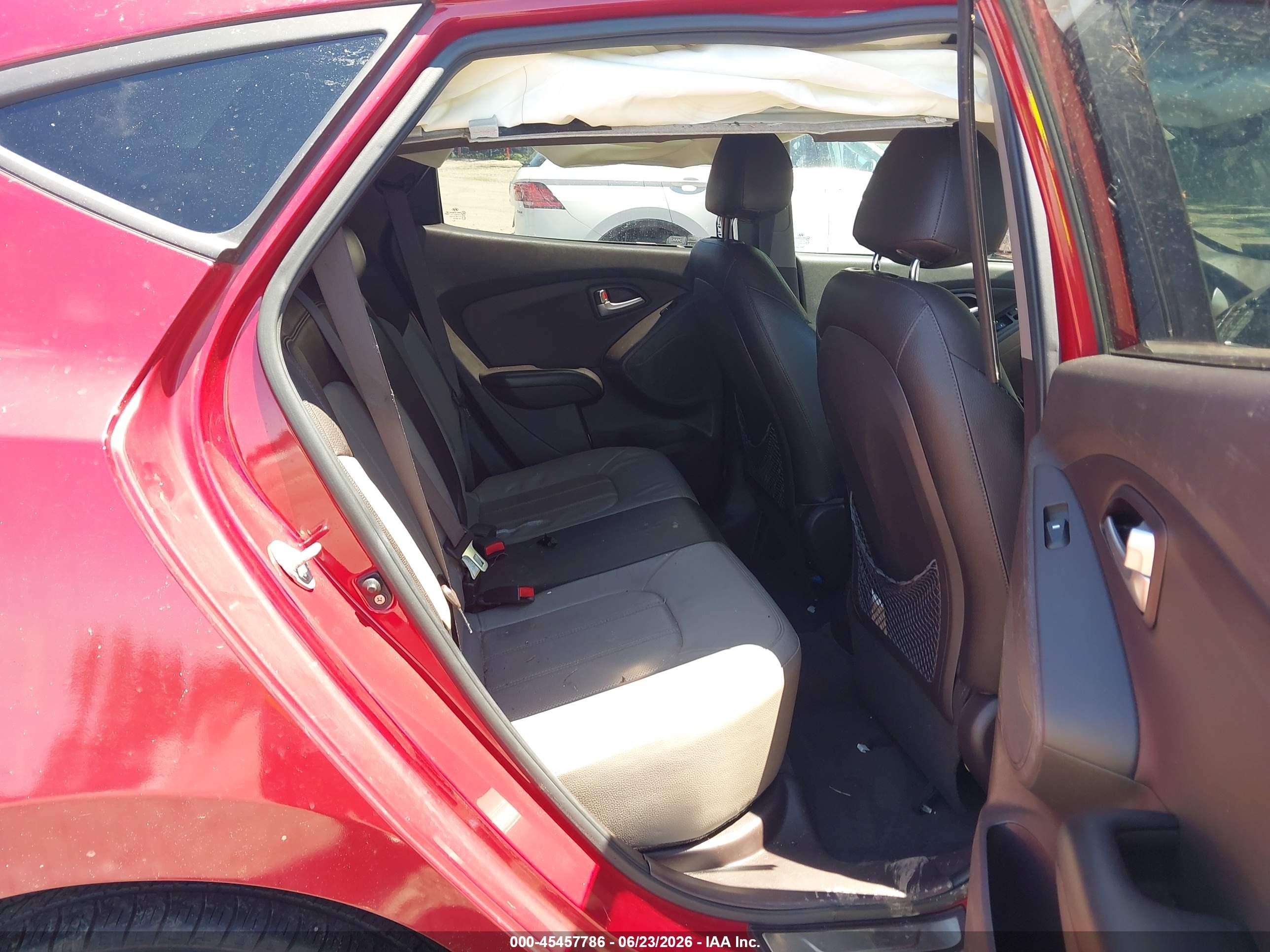 2013 Hyundai Tucson Limited Красный vin: KM8JUCACXDU611389