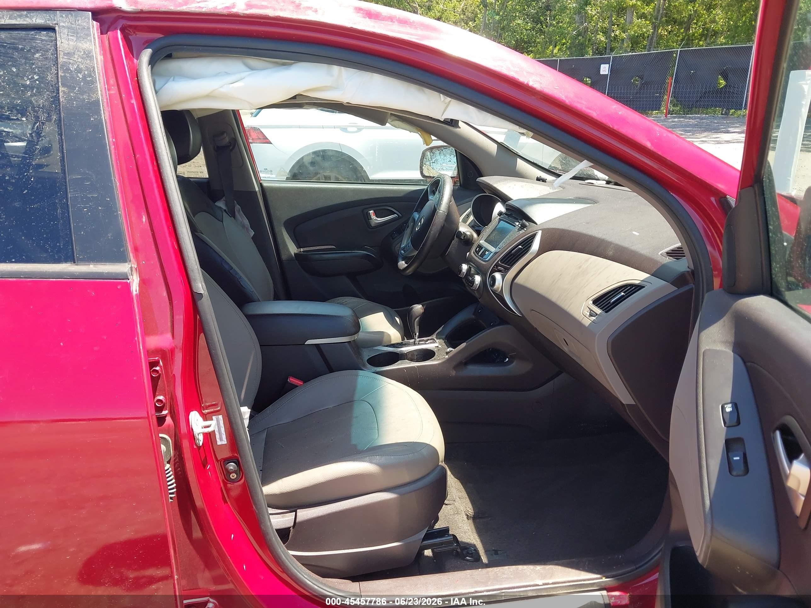 2013 Hyundai Tucson Limited Красный vin: KM8JUCACXDU611389