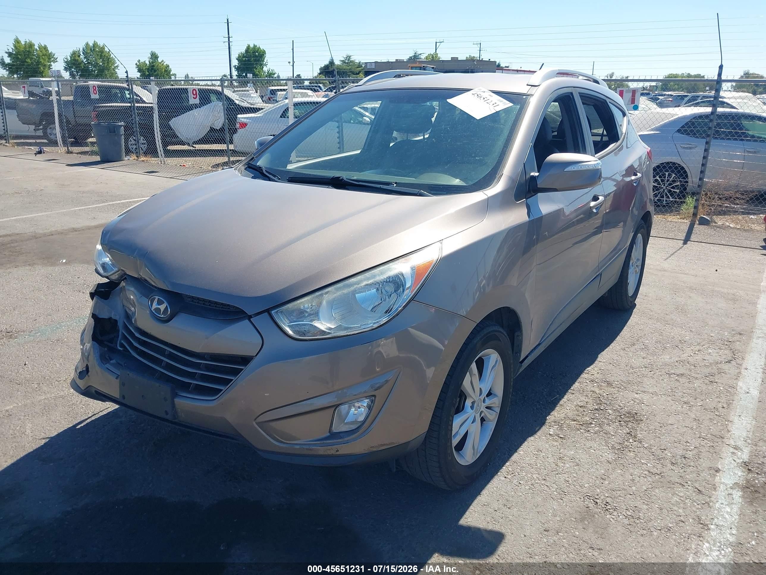 2013 Hyundai Tucson Gls Gold vin: KM8JUCACXDU621971