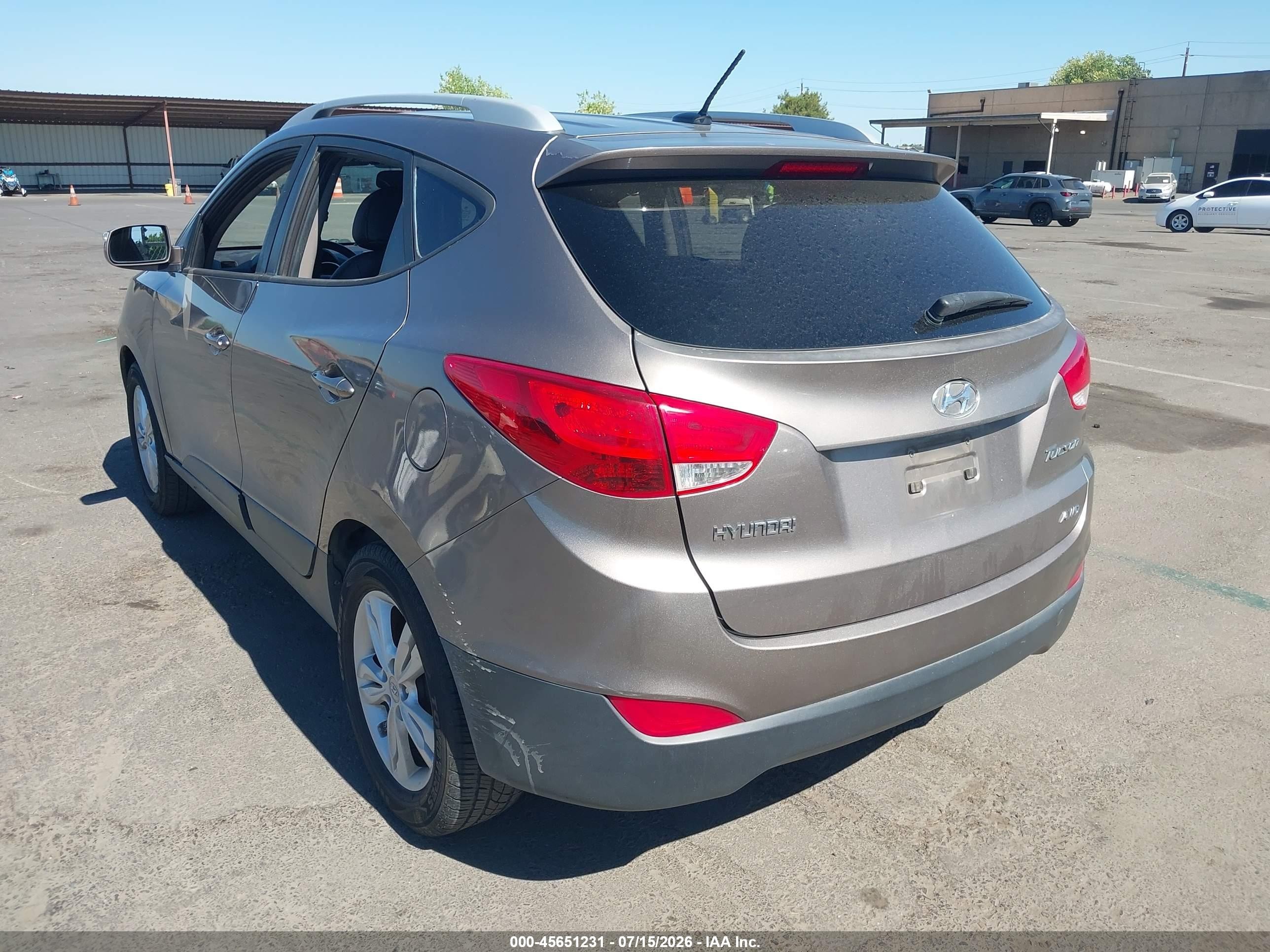 2013 Hyundai Tucson Gls Gold vin: KM8JUCACXDU621971