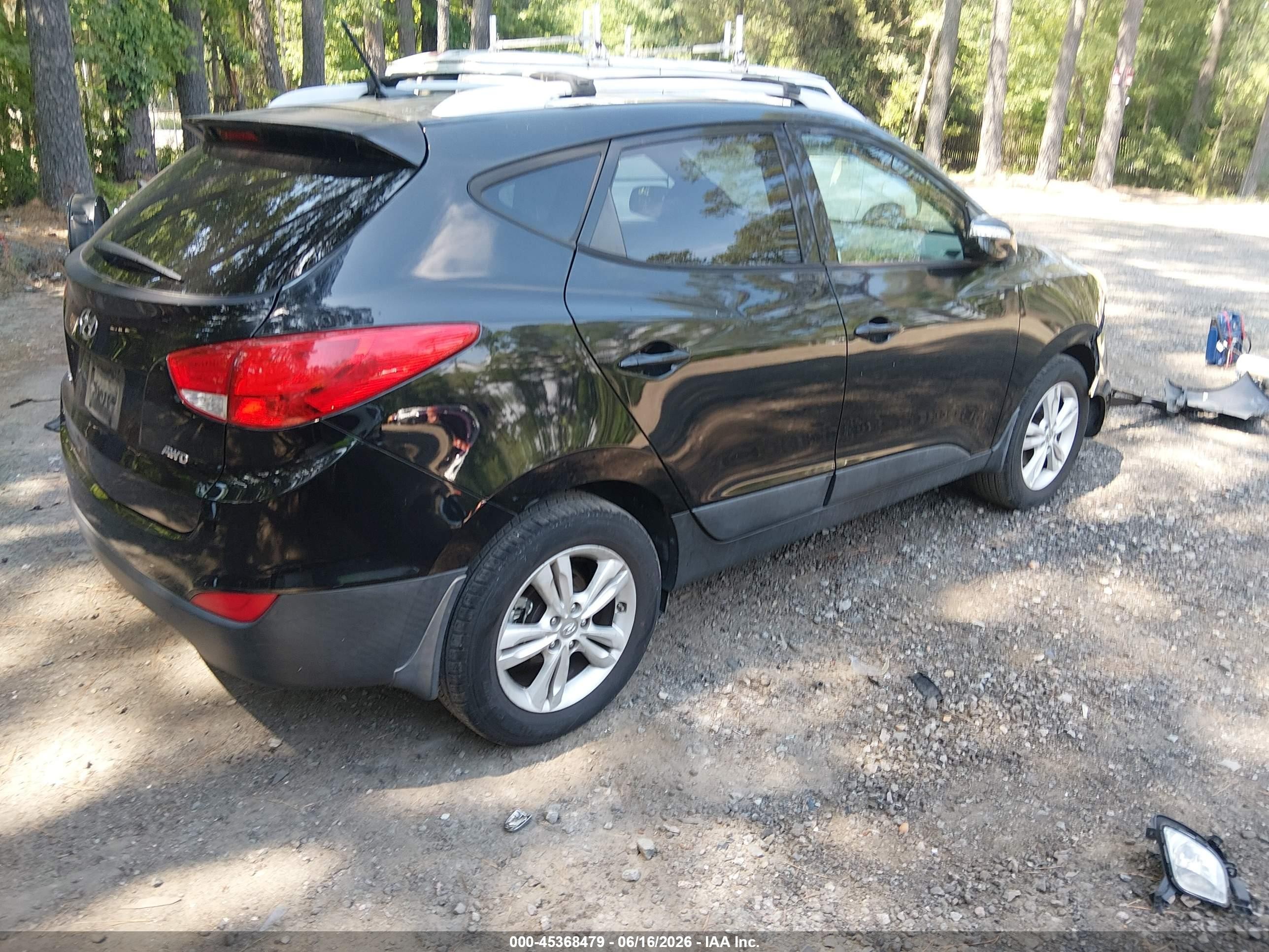 2013 Hyundai Tucson Gls Черный vin: KM8JUCACXDU642108