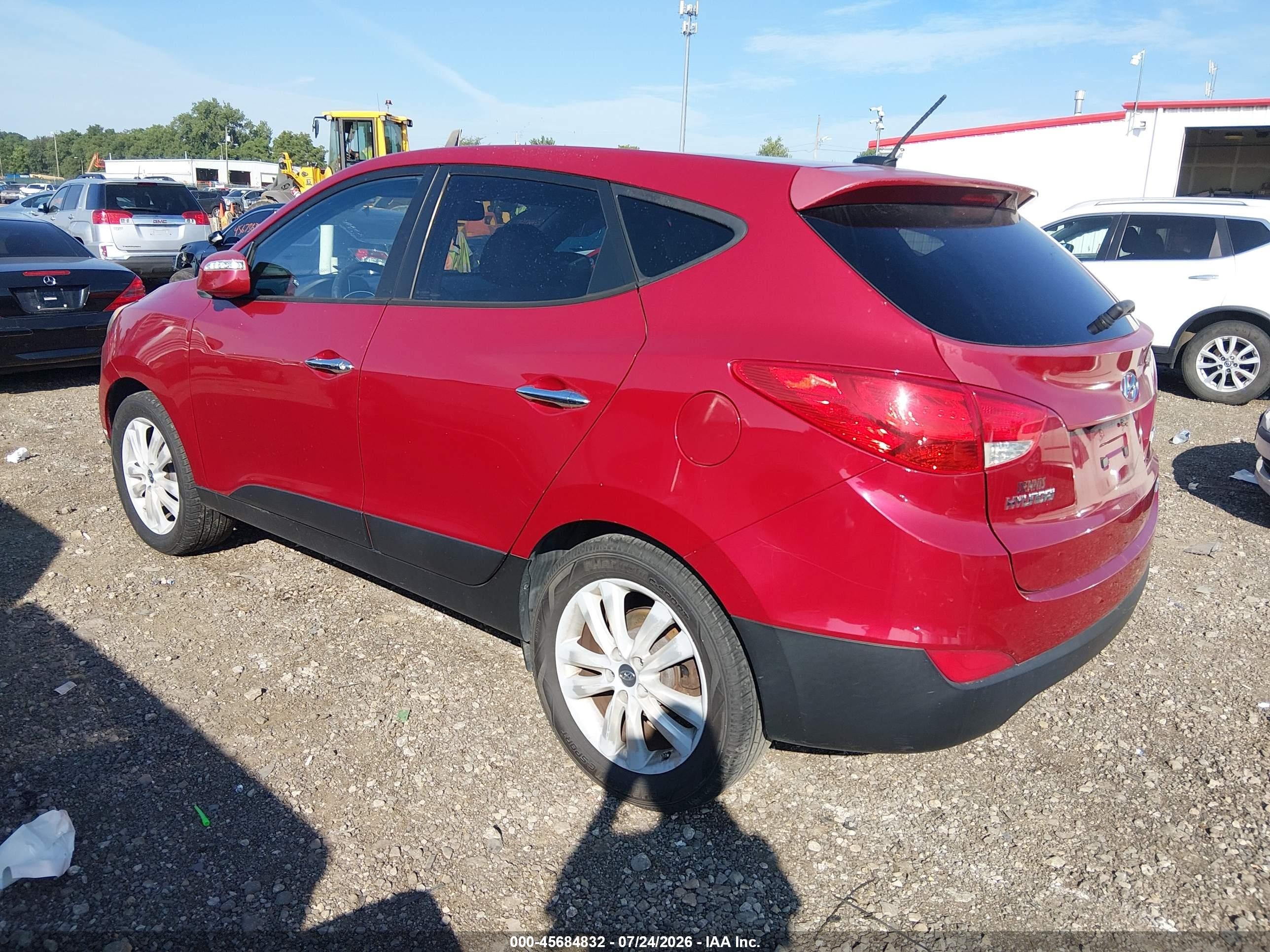2013 Hyundai Tucson Limited Красный vin: KM8JUCACXDU772180