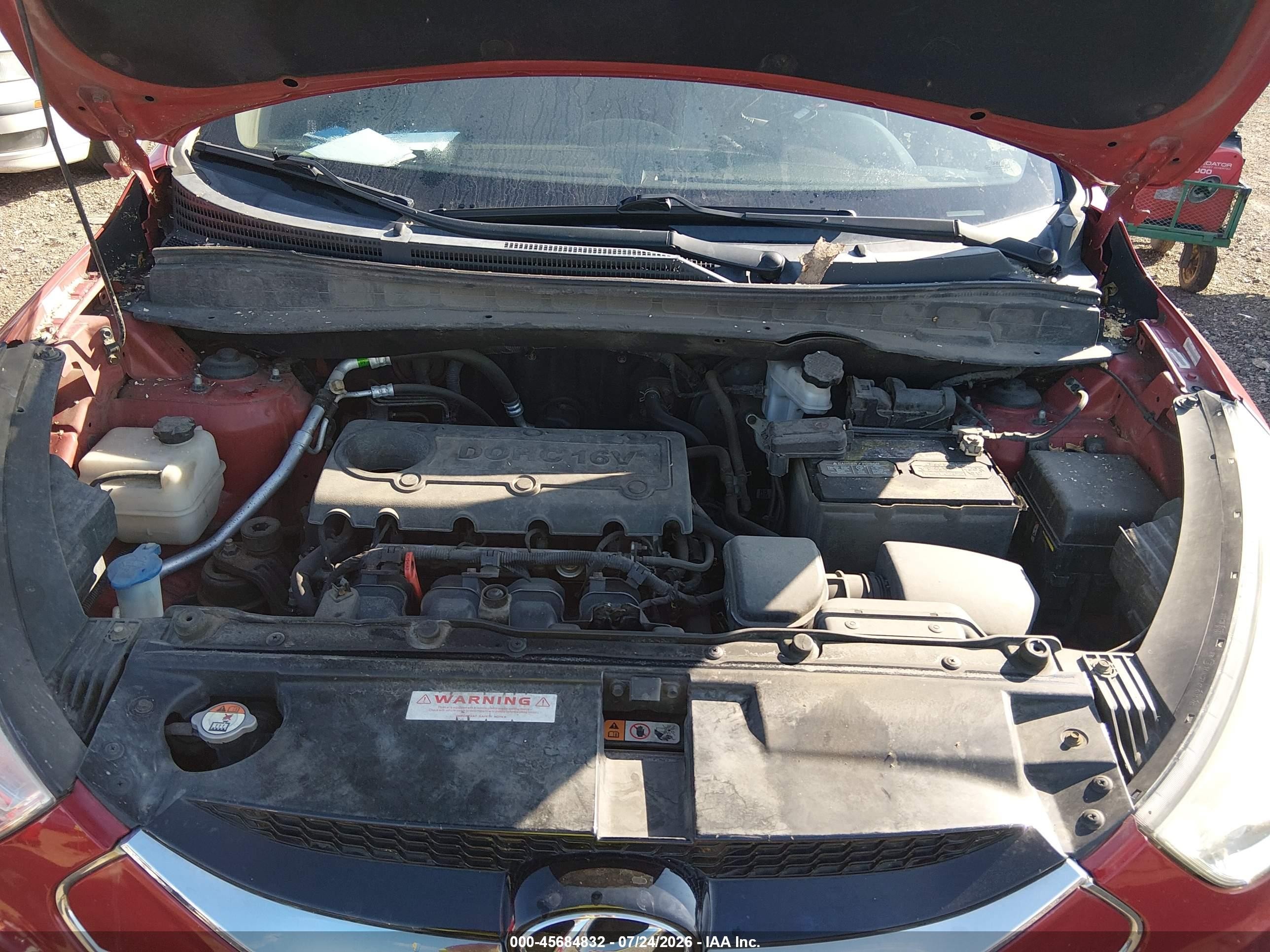 2013 Hyundai Tucson Limited Красный vin: KM8JUCACXDU772180