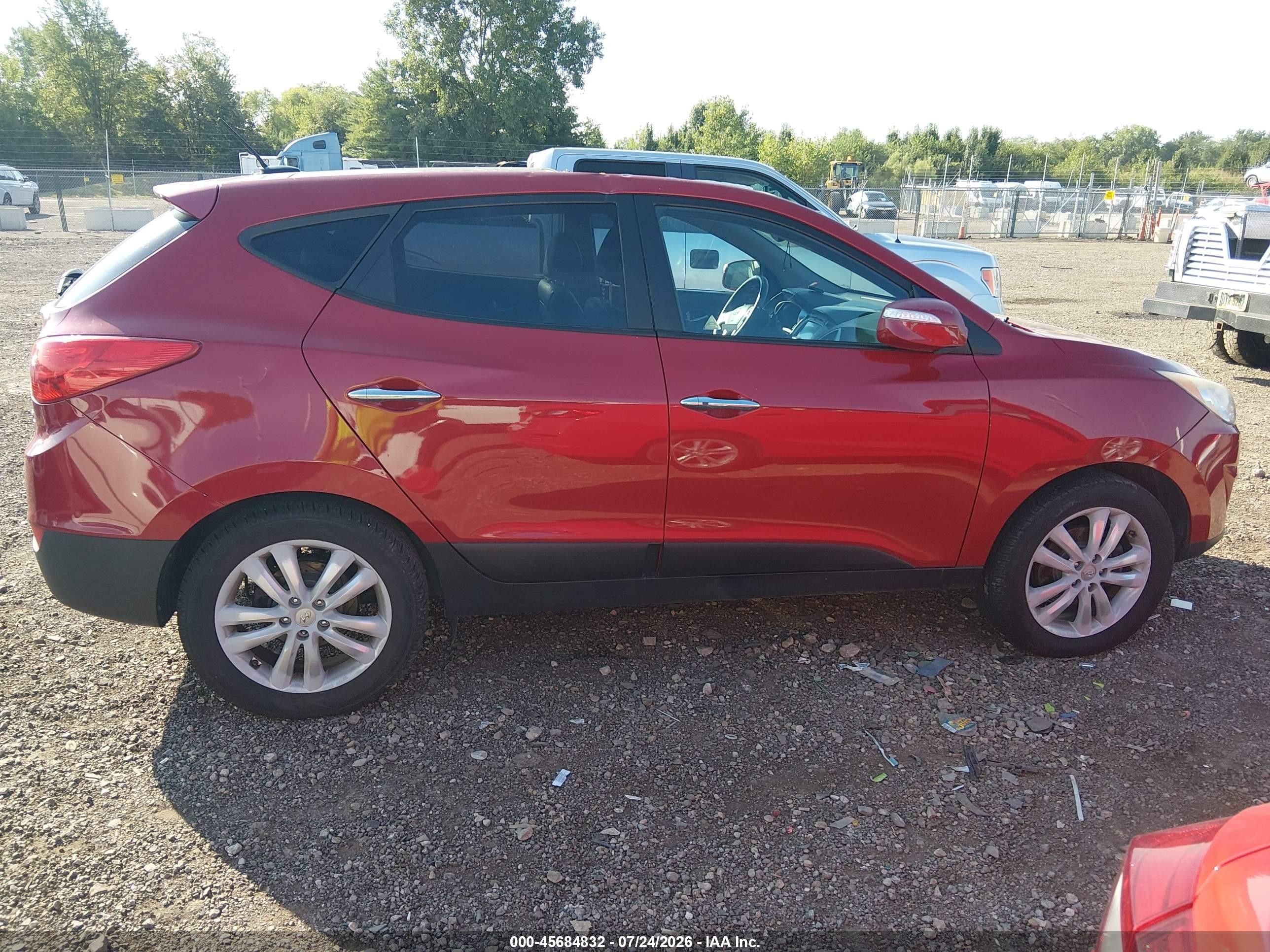 2013 Hyundai Tucson Limited Красный vin: KM8JUCACXDU772180