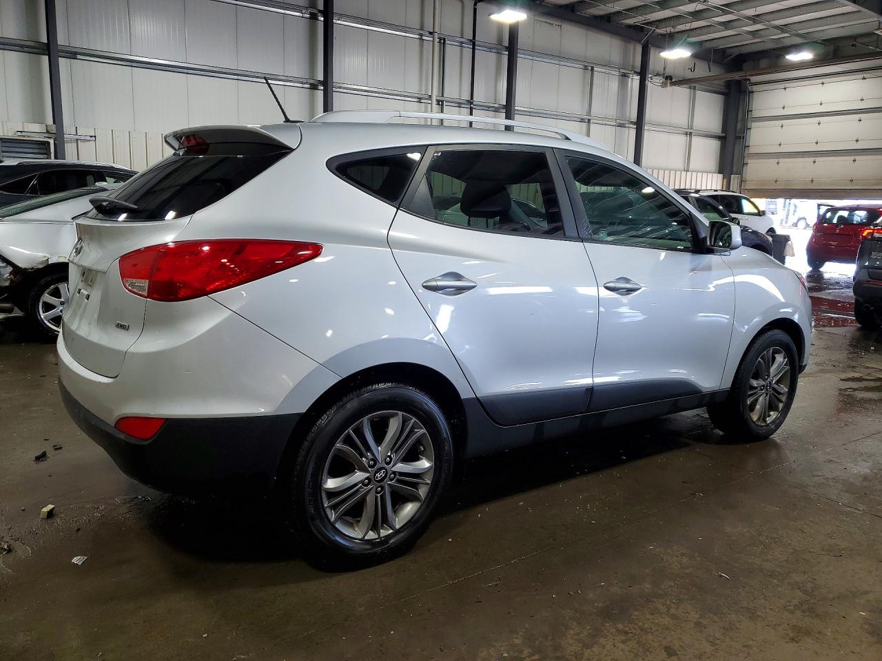 2014 Hyundai Tucson Se Silver vin: KM8JUCAG0EU828048