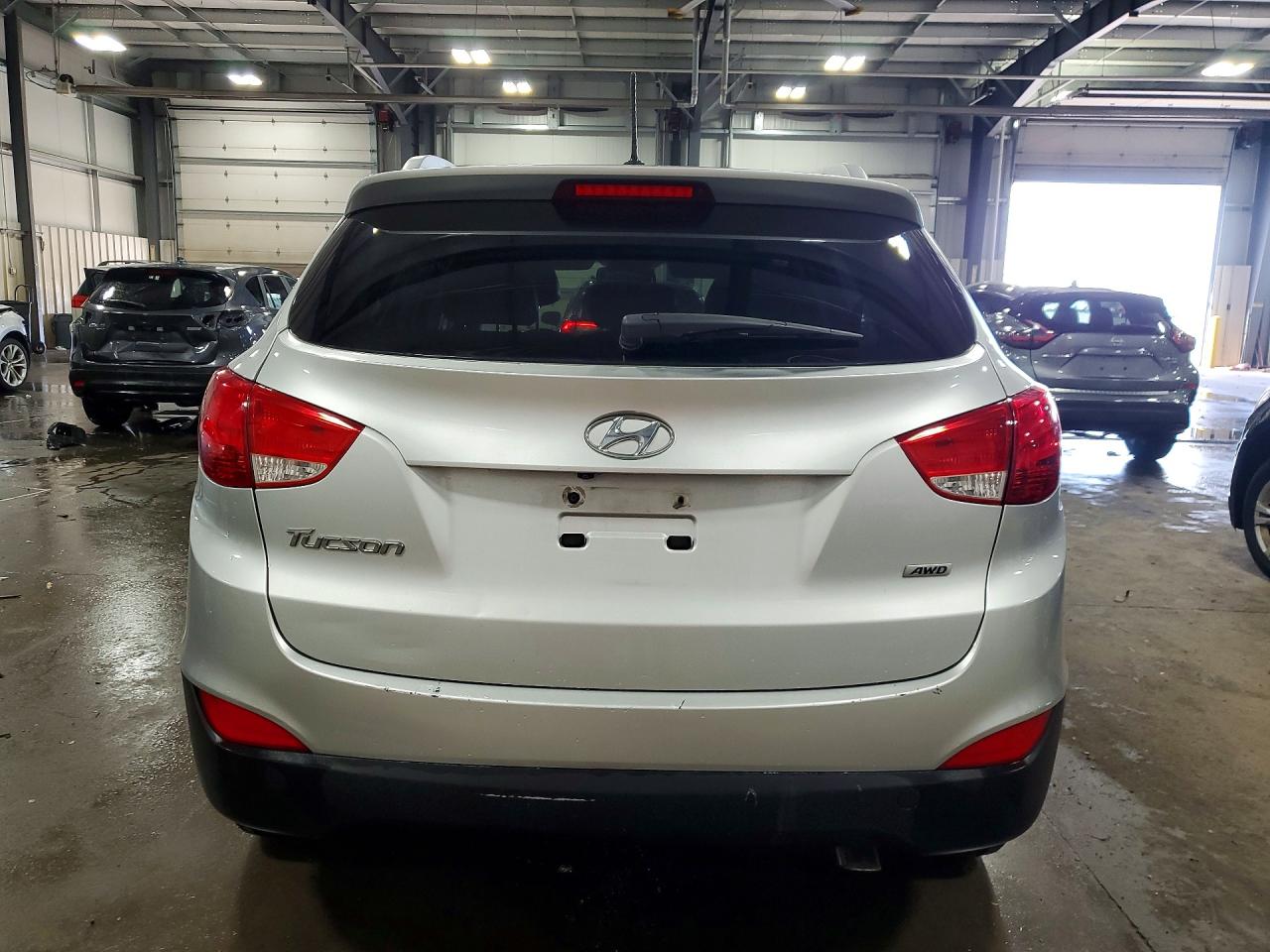 2014 Hyundai Tucson Se Silver vin: KM8JUCAG0EU828048