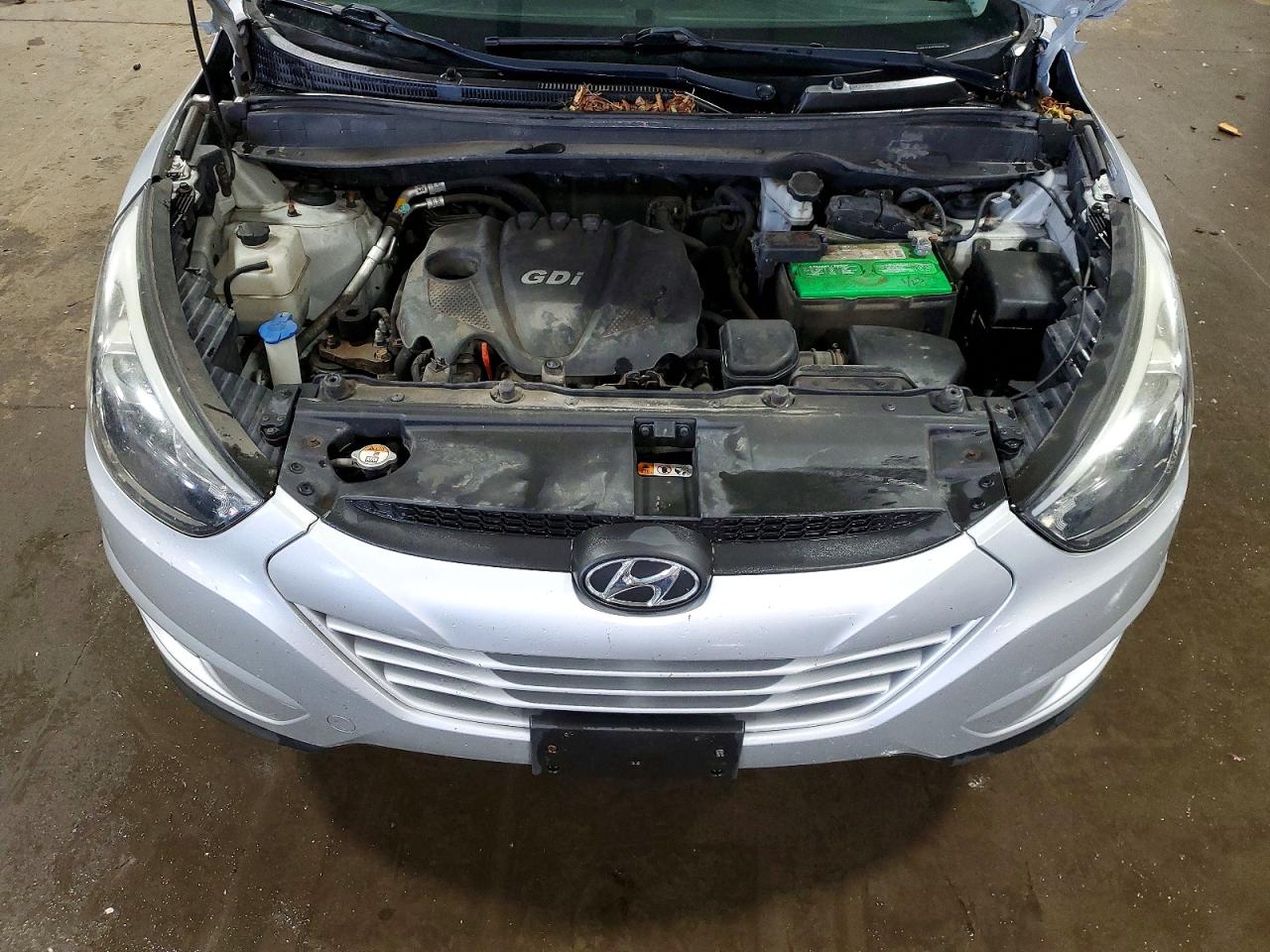 2014 Hyundai Tucson Se Silver vin: KM8JUCAG0EU828048