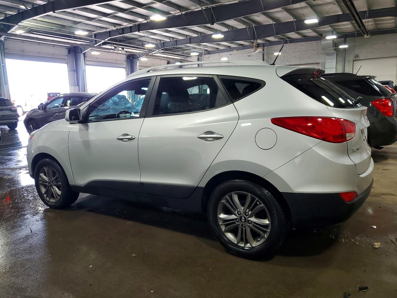 2014 Hyundai Tucson Se Silver vin: KM8JUCAG0EU828048
