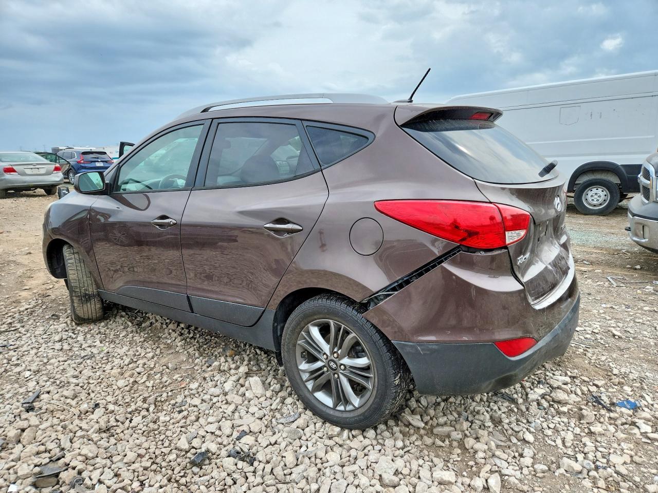 2014 Hyundai Tucson Se Brown vin: KM8JUCAG0EU915481