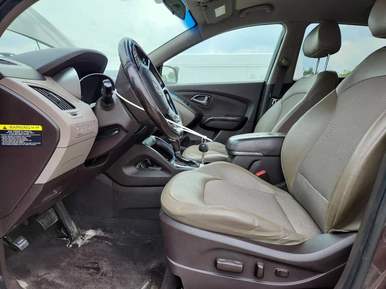 2014 Hyundai Tucson Se Brown vin: KM8JUCAG0EU915481