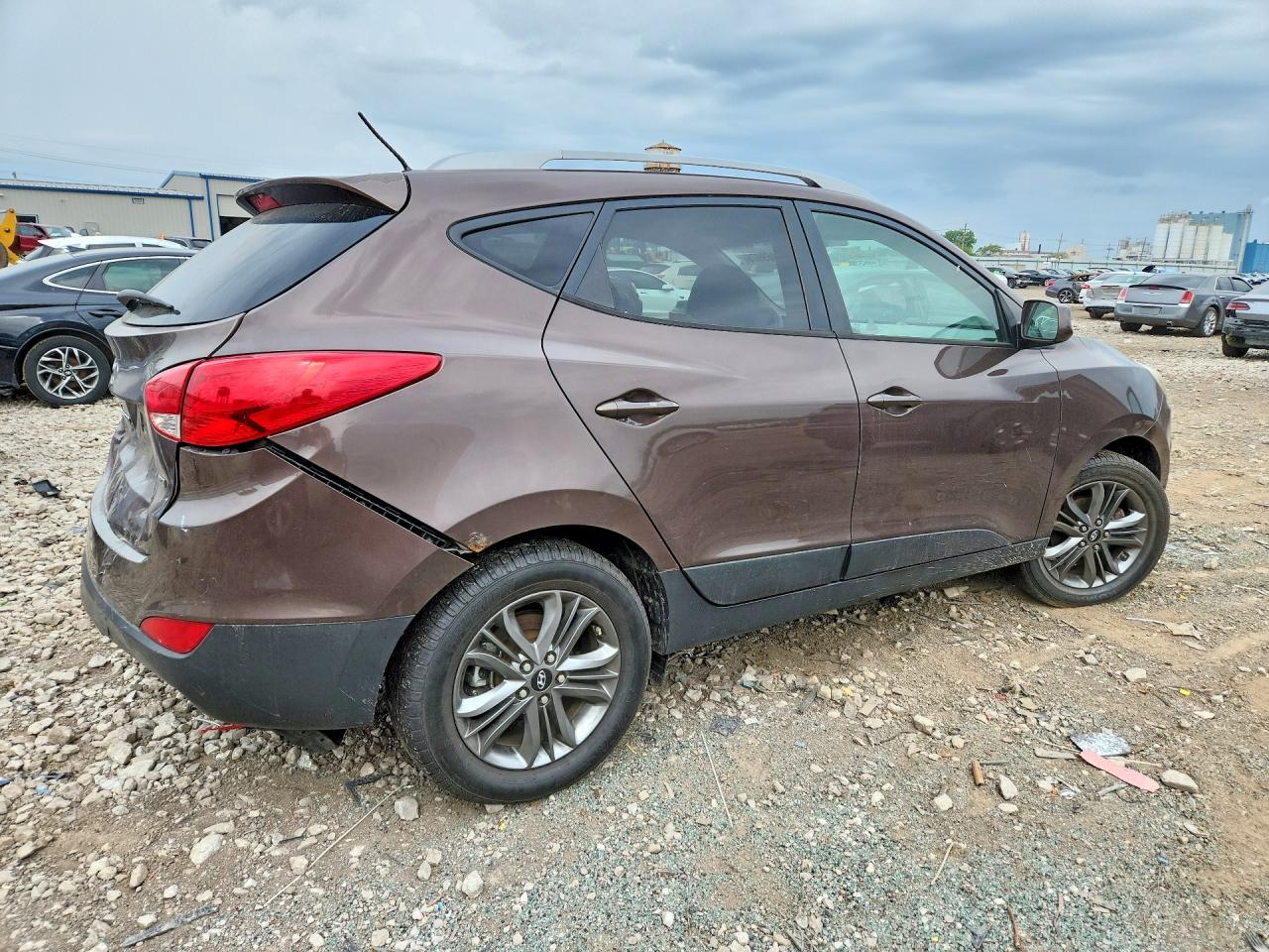 2014 Hyundai Tucson Se Brown vin: KM8JUCAG0EU915481