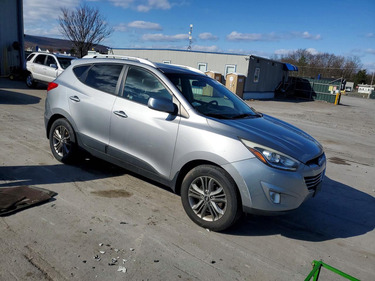 2014 Hyundai Tucson Se Silver vin: KM8JUCAG0EU930773