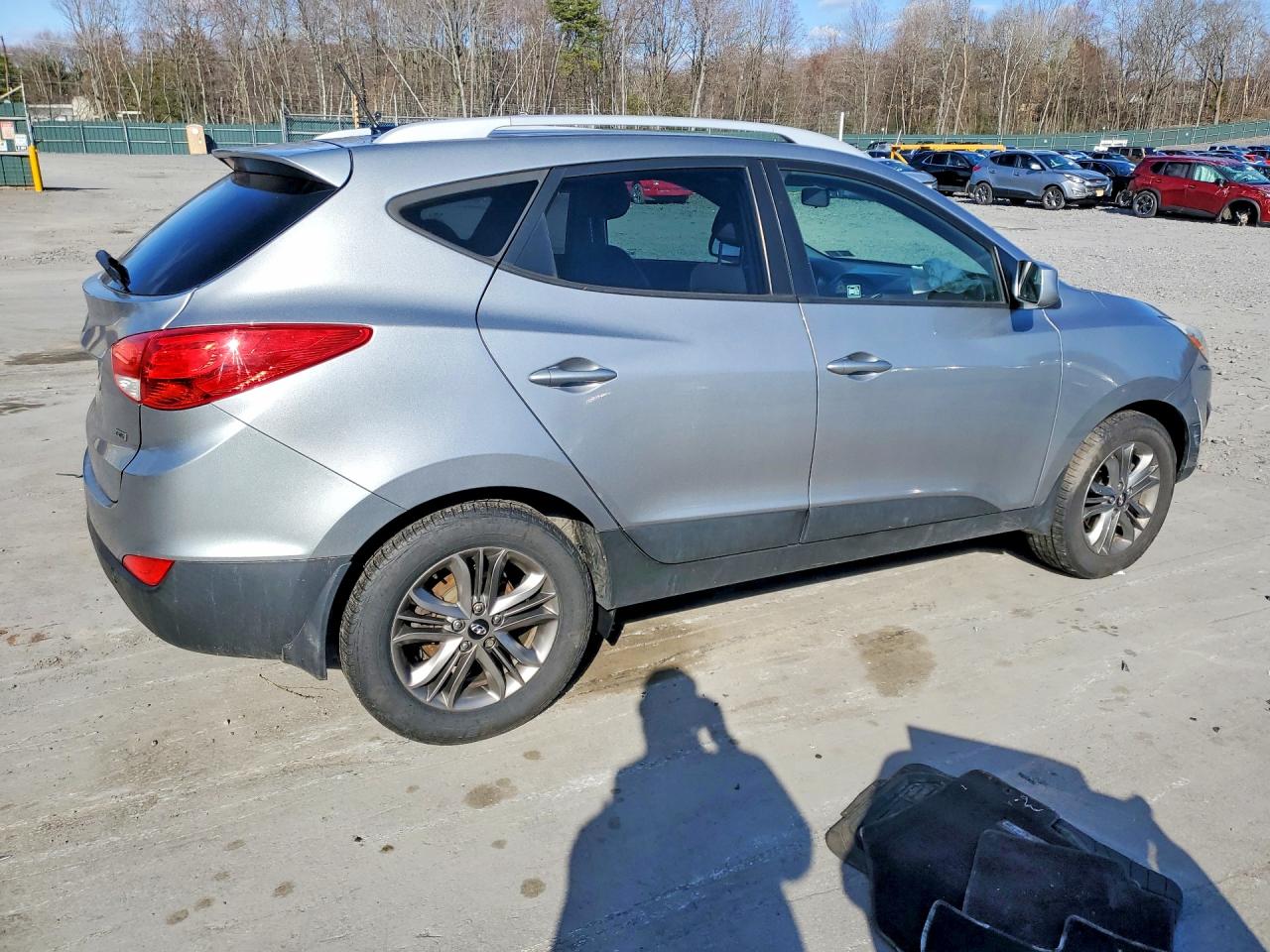 2014 Hyundai Tucson Se Silver vin: KM8JUCAG0EU930773