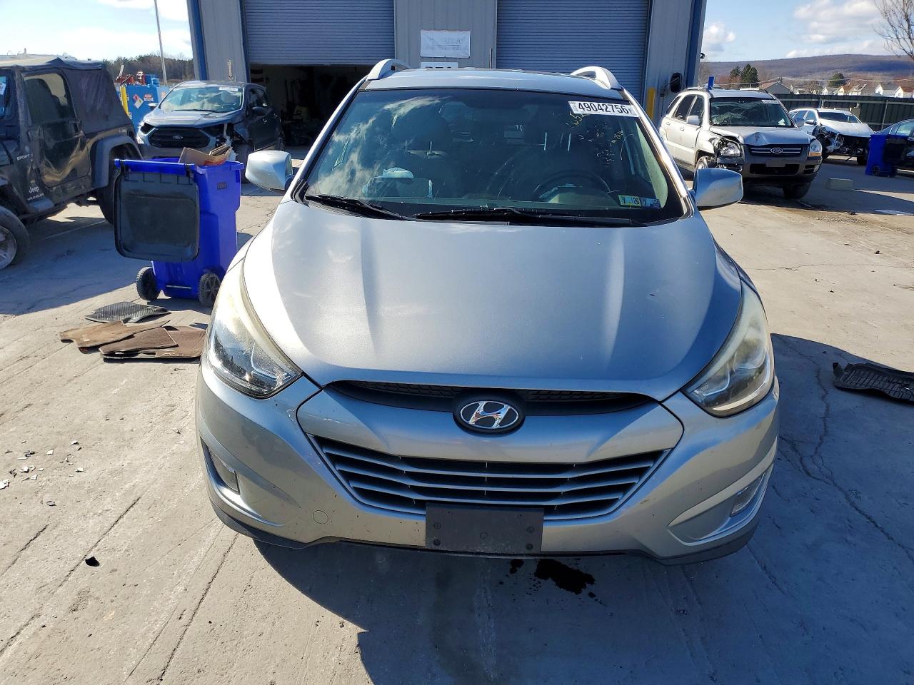 2014 Hyundai Tucson Se Silver vin: KM8JUCAG0EU930773