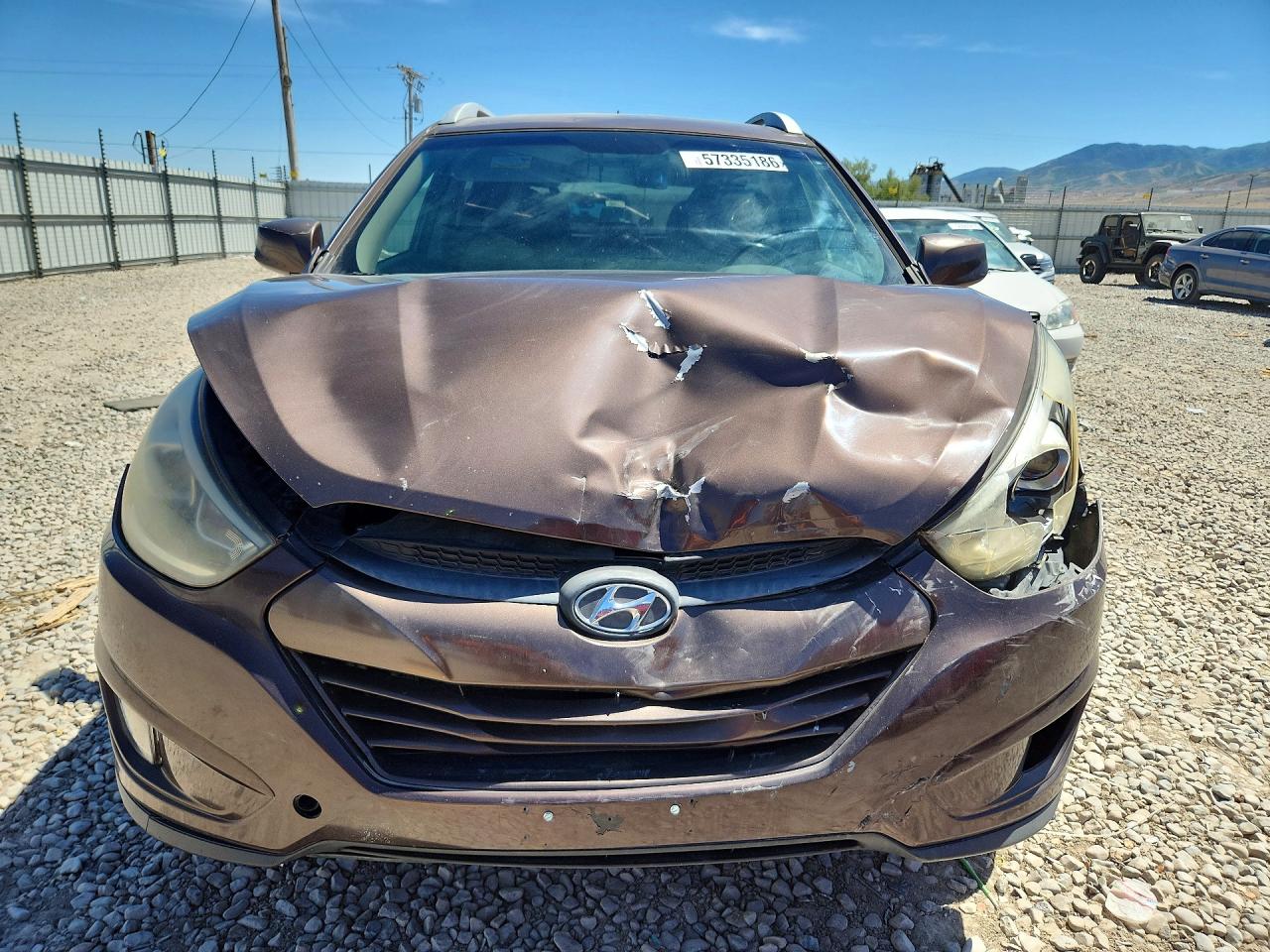 2015 Hyundai Tucson Se Brown vin: KM8JUCAG0FU007632