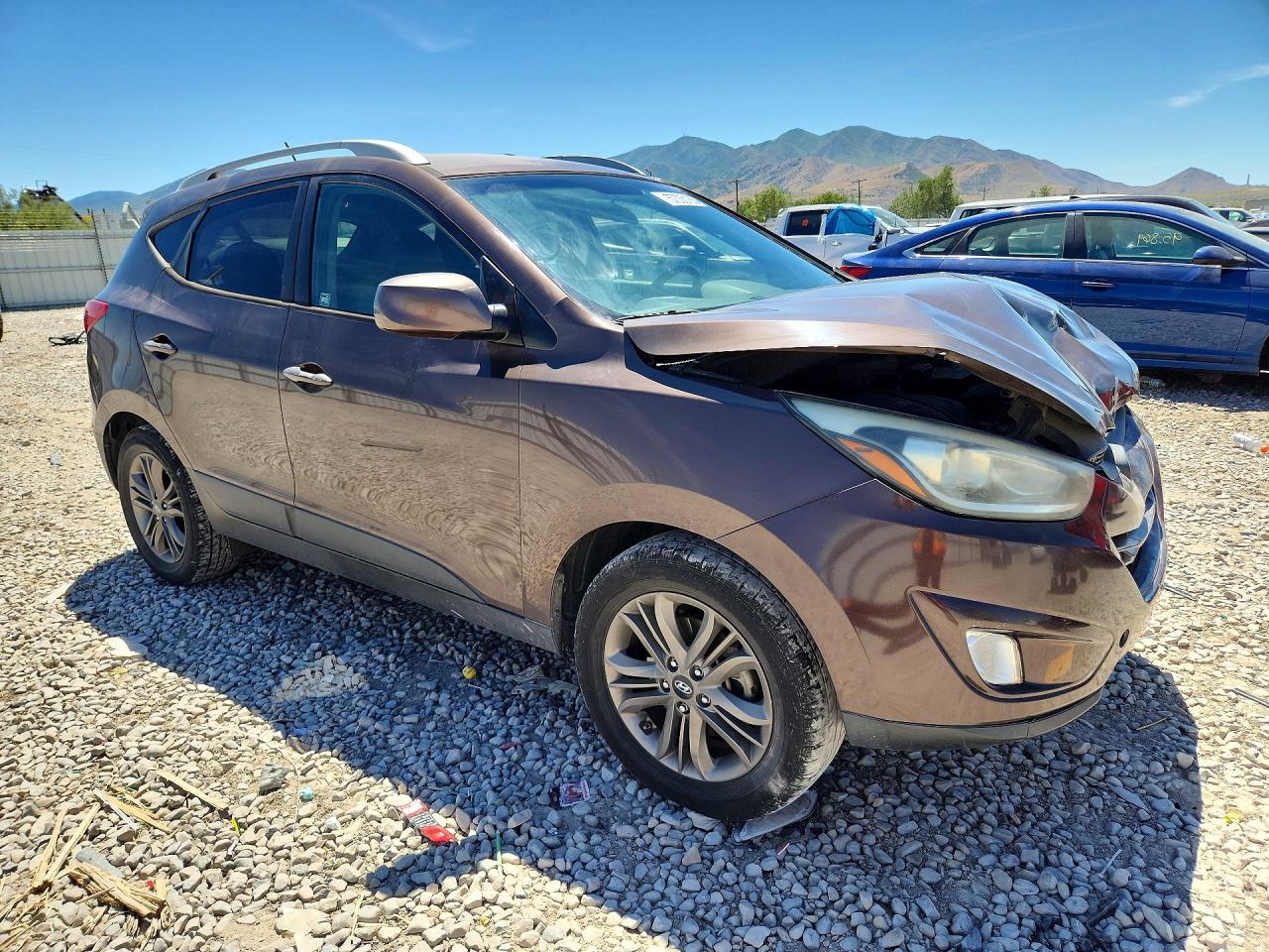 2015 Hyundai Tucson Se Brown vin: KM8JUCAG0FU007632