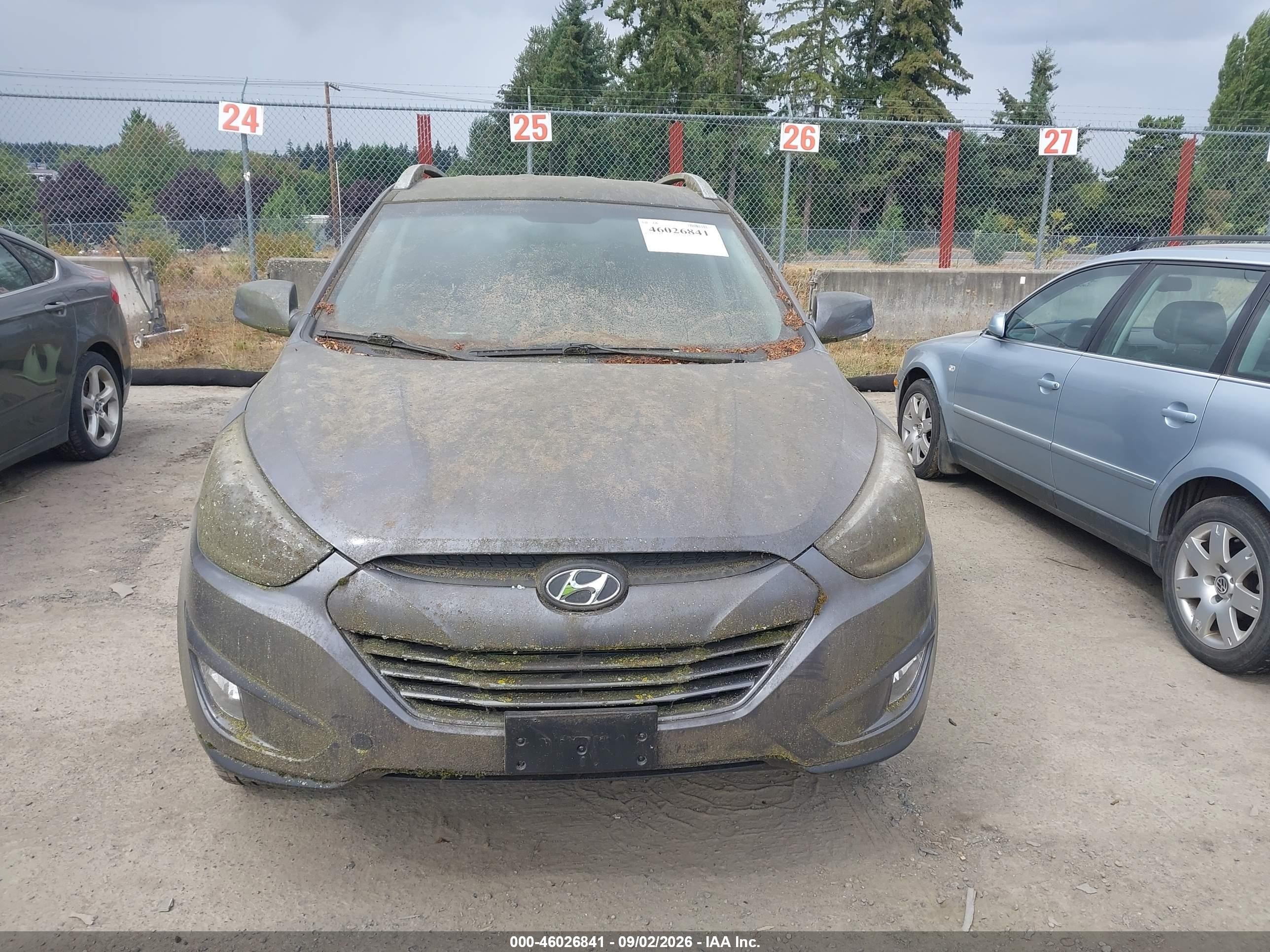 2015 Hyundai Tucson Se Gray vin: KM8JUCAG0FU021871